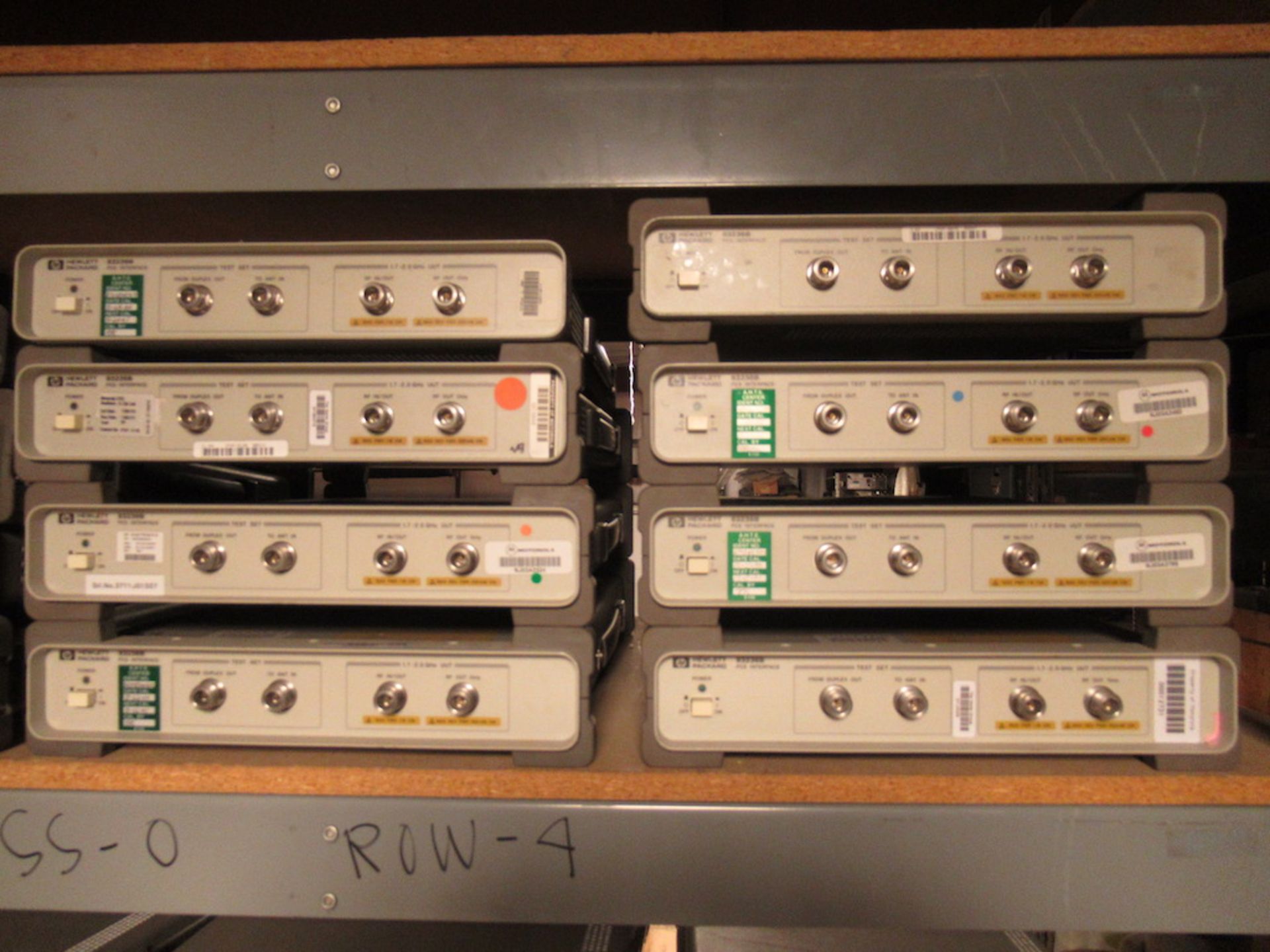 Lot to include entire rack: (22) HP 83236B PCS Interface , (1)v HP 83206A TDMA Cellular Adapter, - Image 3 of 23
