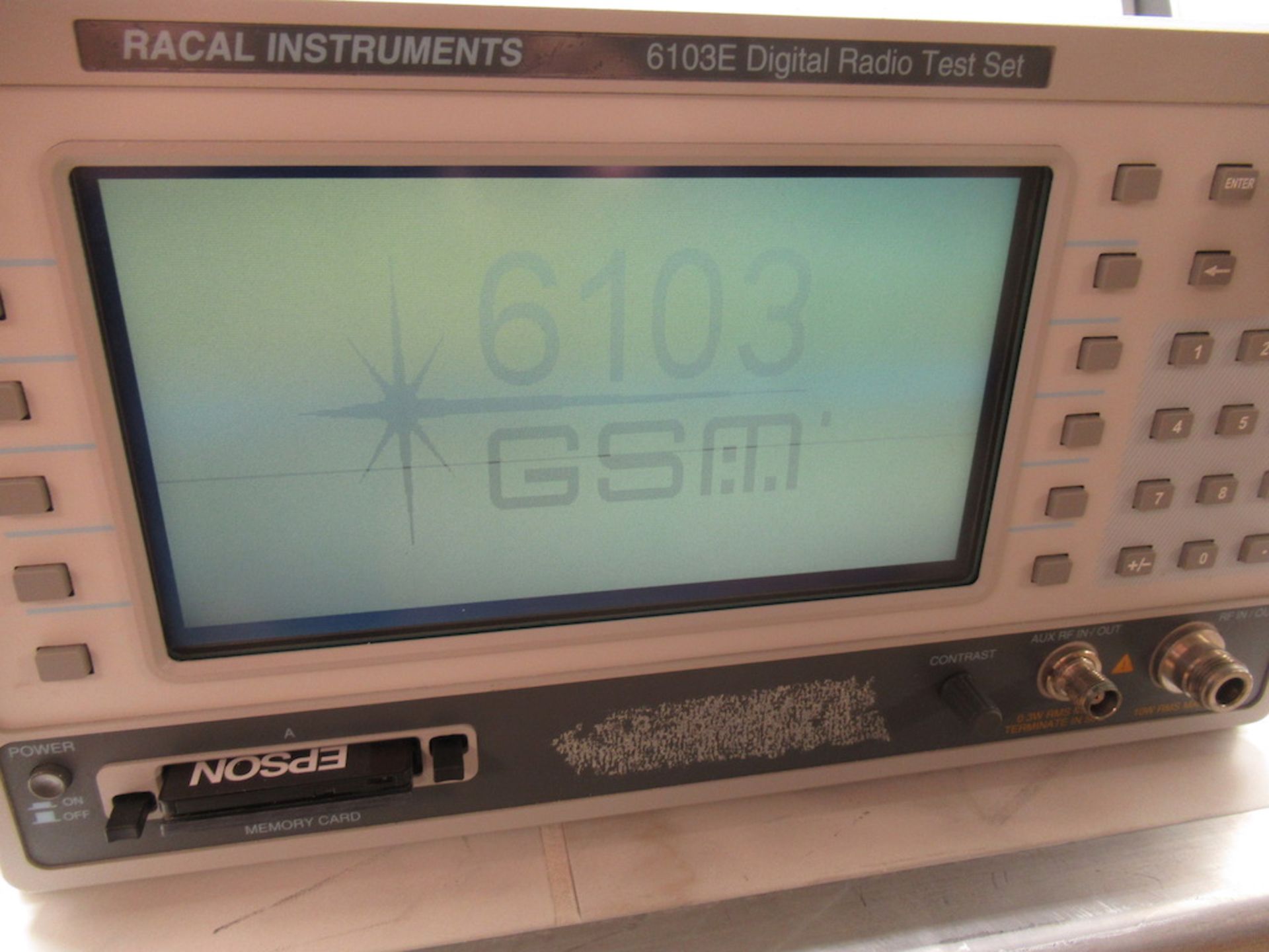 (1) Racal Instruments Wireless Solutions 6103E Digital Radio Test Set, 2 Memory Cards, Passed Self - Image 8 of 9