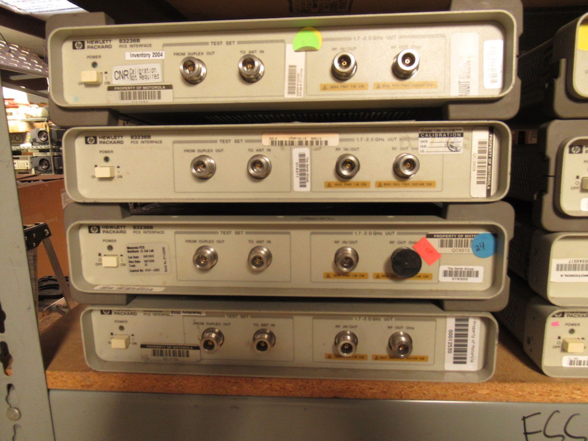 Lot to include entire rack: (22) HP 83236B PCS Interface , (1)v HP 83206A TDMA Cellular Adapter, - Image 5 of 23