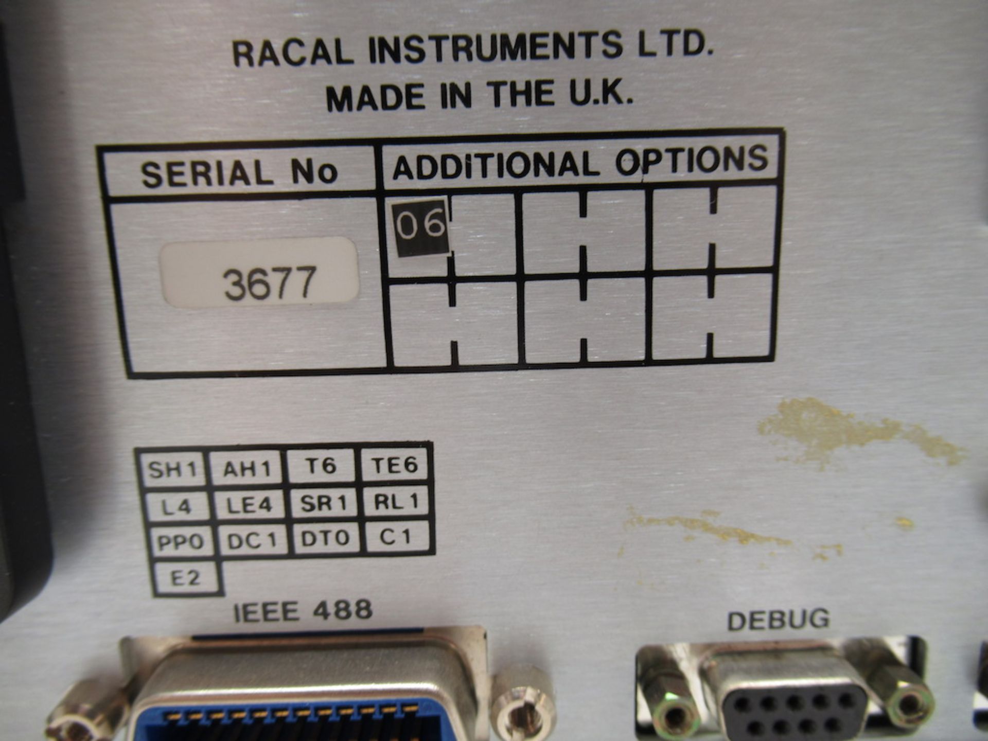 (1) Racal Instruments Wireless Solutions 6103E Digital Radio Test Set, 2 Memory Cards, Passed Self - Image 6 of 9