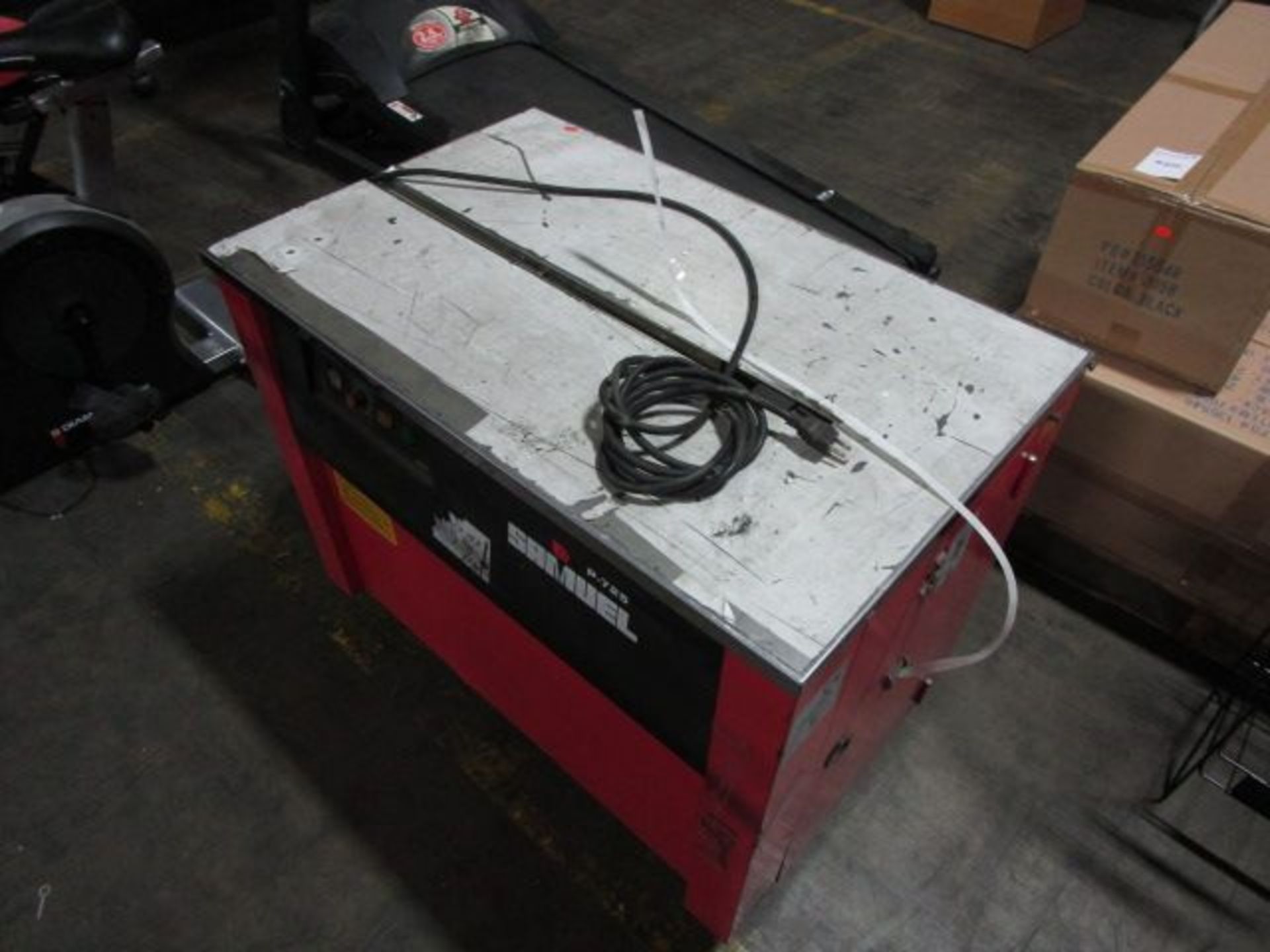 LOT TO INLCUDE SAMUEL STRAPPING SYSTEMS P-725 MODEL: EXS-301 PAC STRAPPING MACHINE - Image 5 of 6