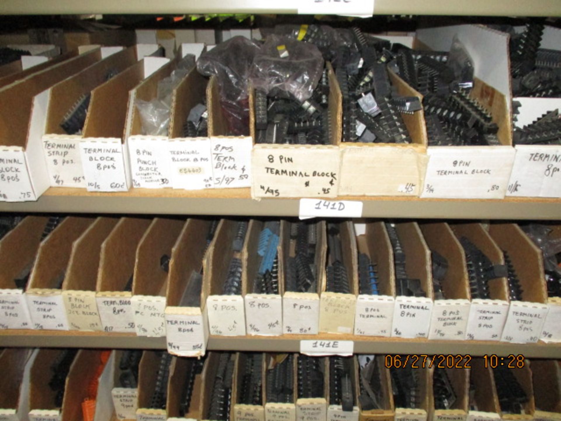 CONTENTS OF SHELVING UNIT CONSISTING OF INSULATORS, COVERS, 2-10 PIN CONNECTORS - Image 3 of 5