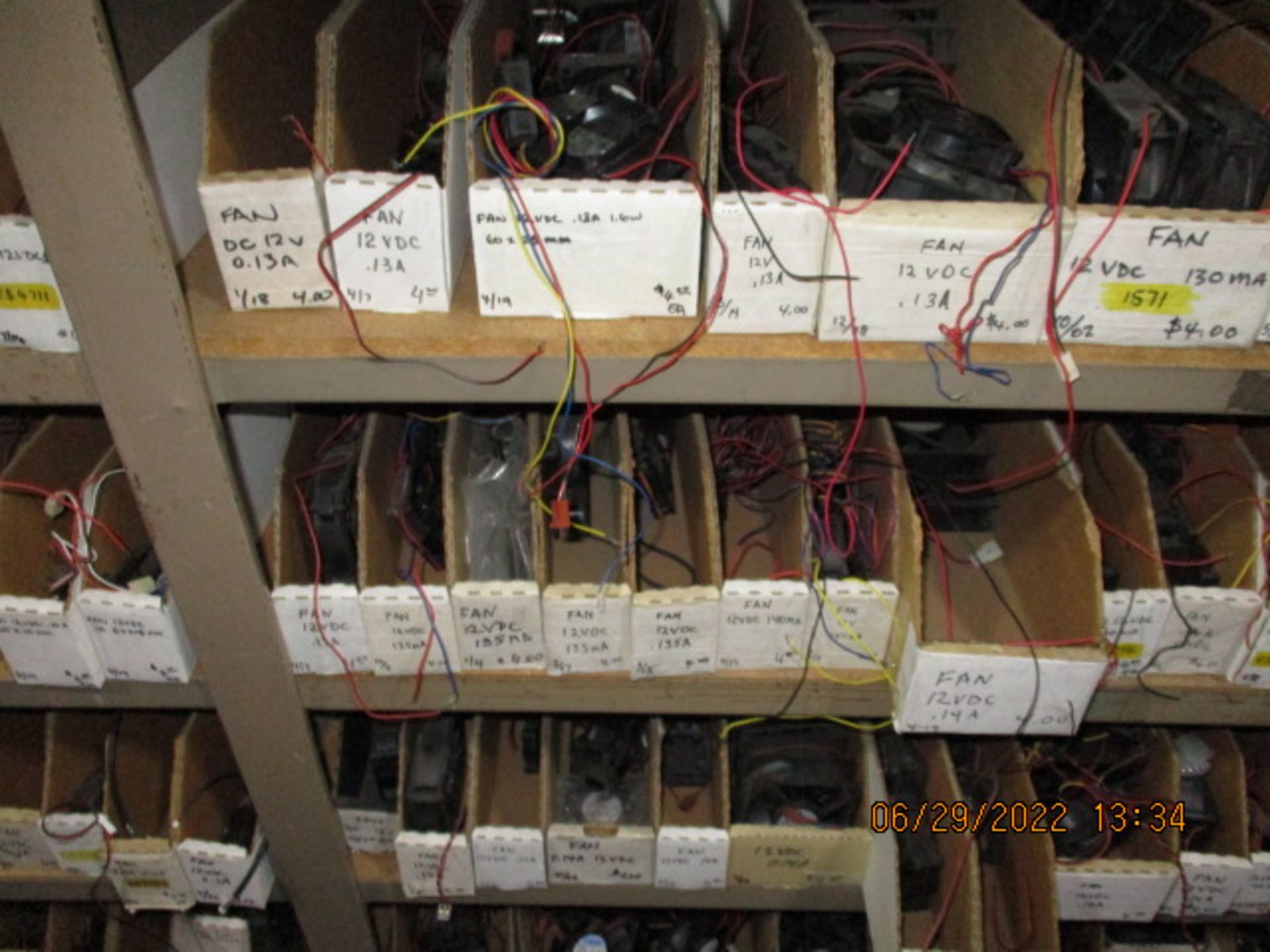 CONTENTS OF SHELVING UNIT CONSISTING OF ASSORTMENT OF FANS - Image 8 of 13