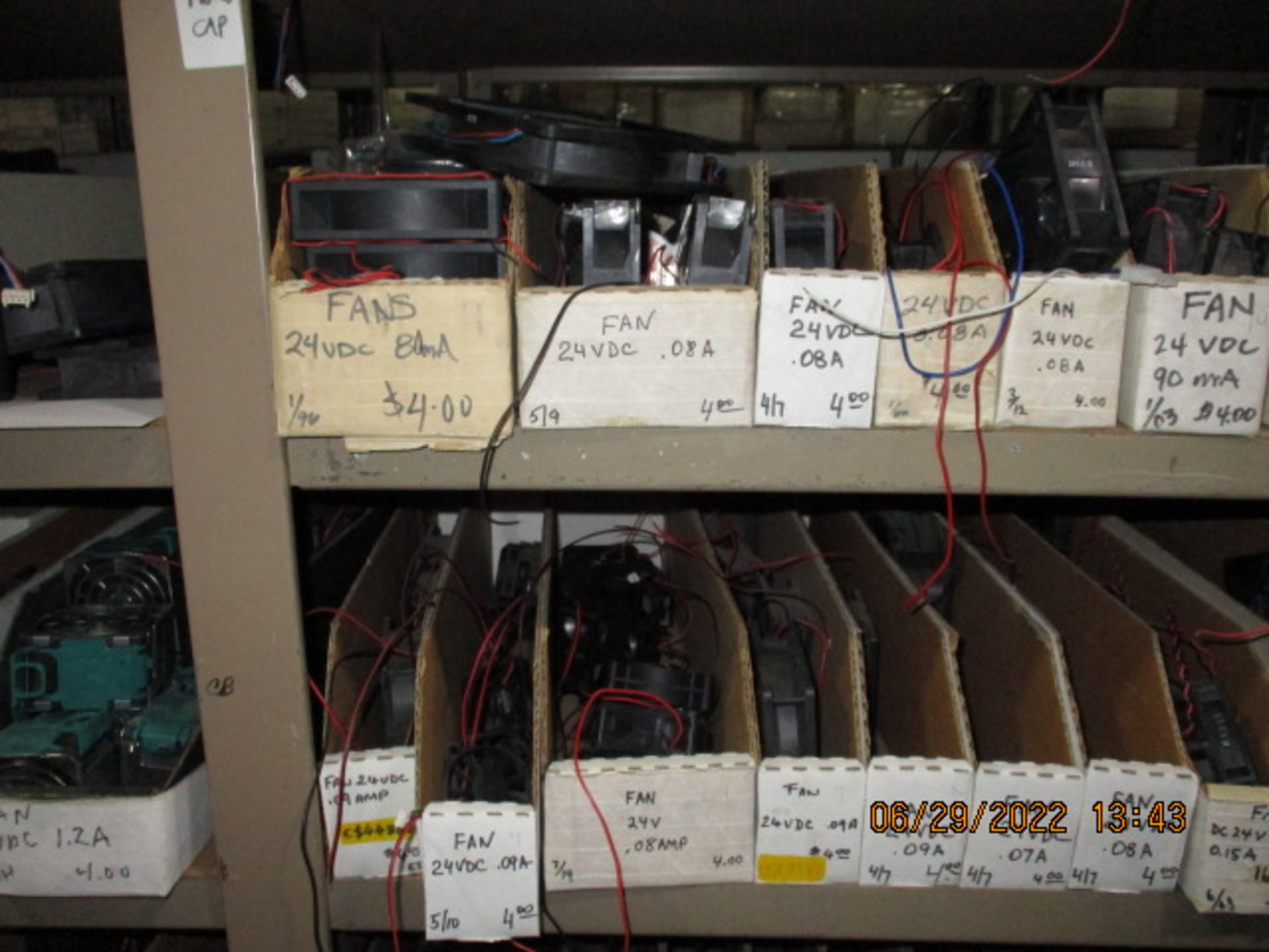 CONTENTS OF SHELVING UNIT CONSISTING OF ASSORTMENT OF FANS - Image 7 of 15