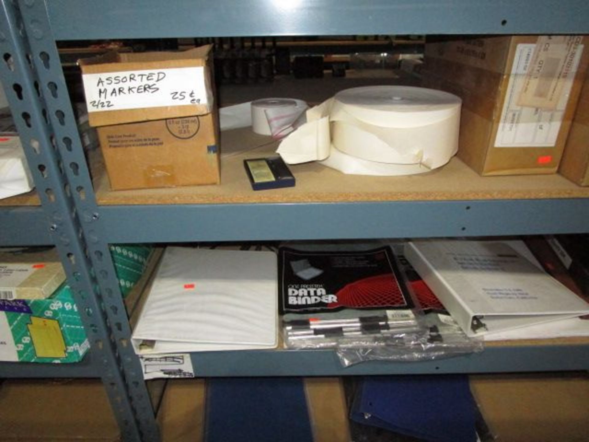 SHELVING UNIT OF ASSORTMENT OF ATTENTION CONES, MARKERS, BINDERS - Image 8 of 14