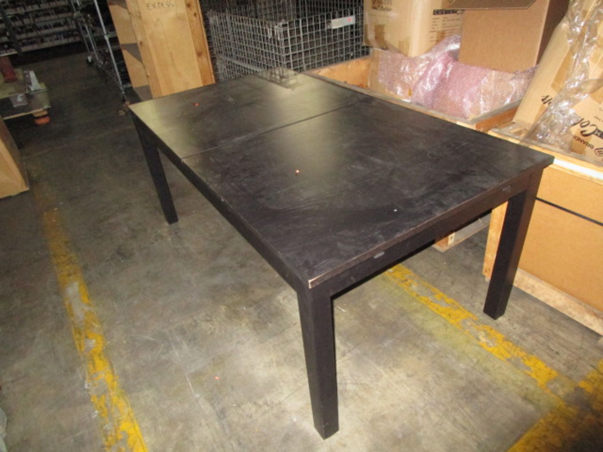 LOT TO INLCUDE BLACK WOOD TABLE - Image 3 of 5