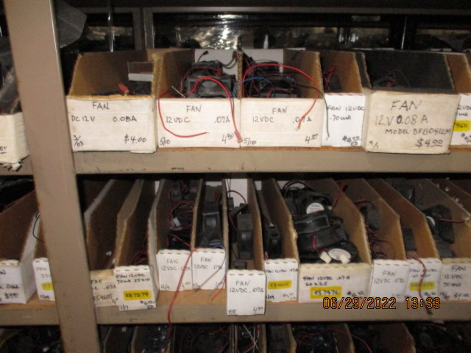 CONTENTS OF SHELVING UNIT CONSISTING OF ASSORTMENT OF FANS - Image 7 of 20