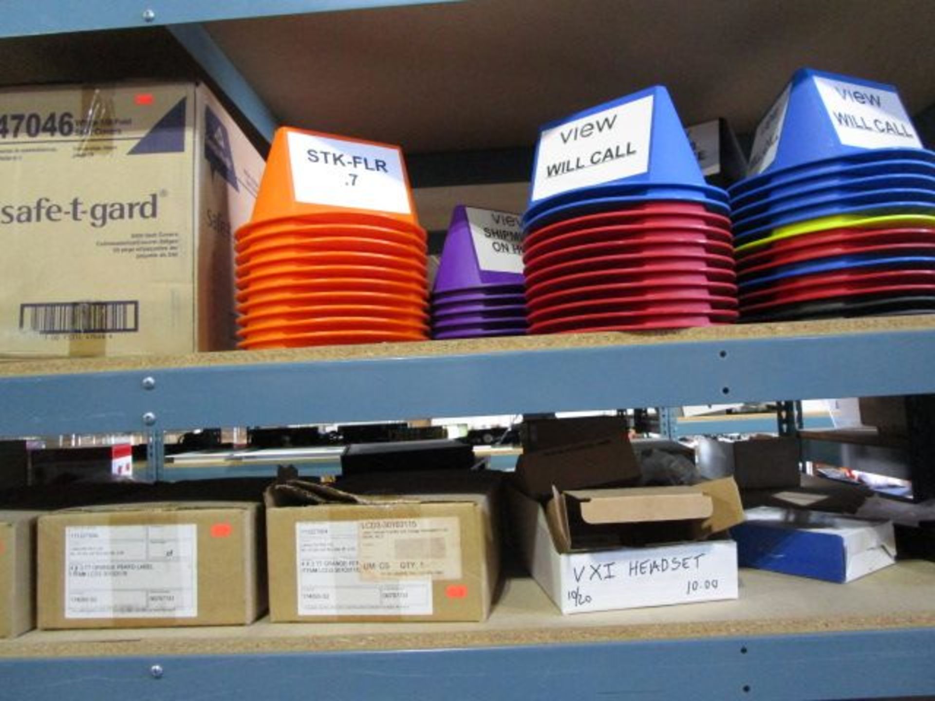 SHELVING UNIT OF ASSORTMENT OF ATTENTION CONES, MARKERS, BINDERS - Image 6 of 14
