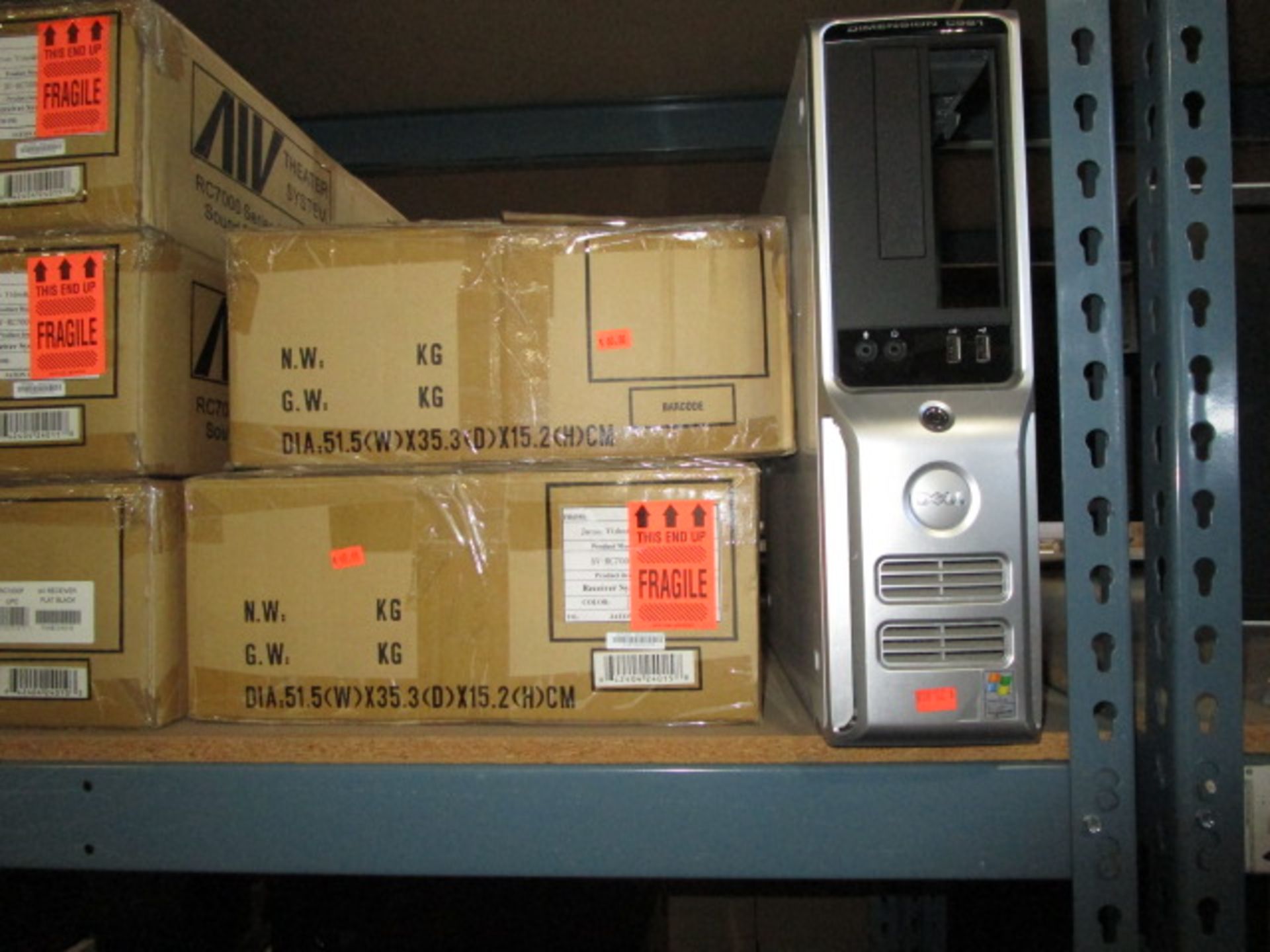 SHELVING UNIT OF RECEIVER SYSTEMS AND SPEAKERS - Image 5 of 8