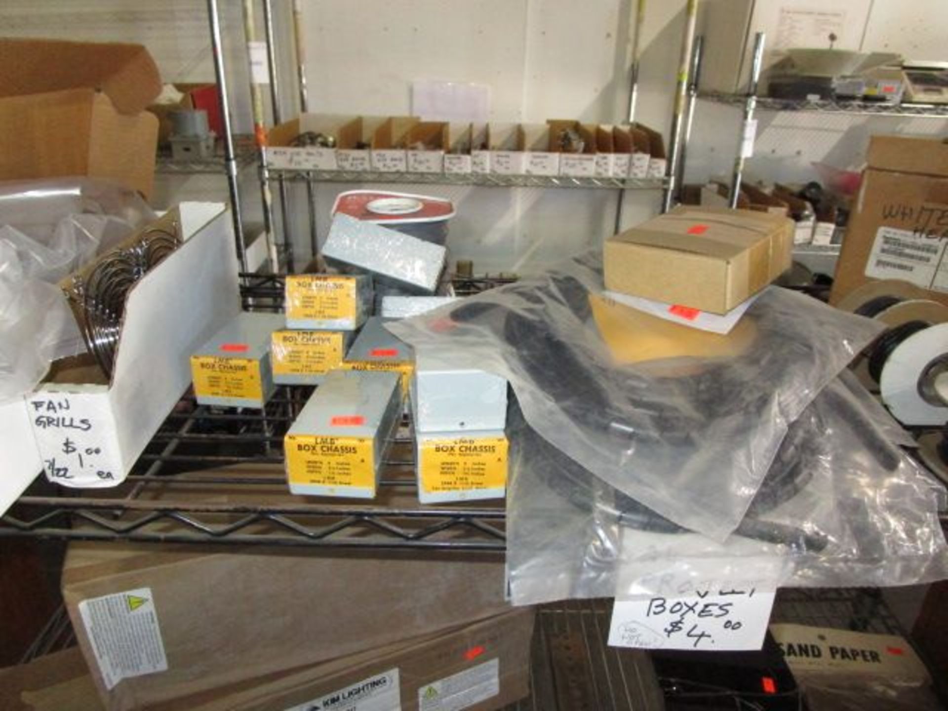 SHELVING UNIT OF CORD/ROPE, BOX OF CHASSIS, PLASTIC FITTINGS - Image 4 of 9