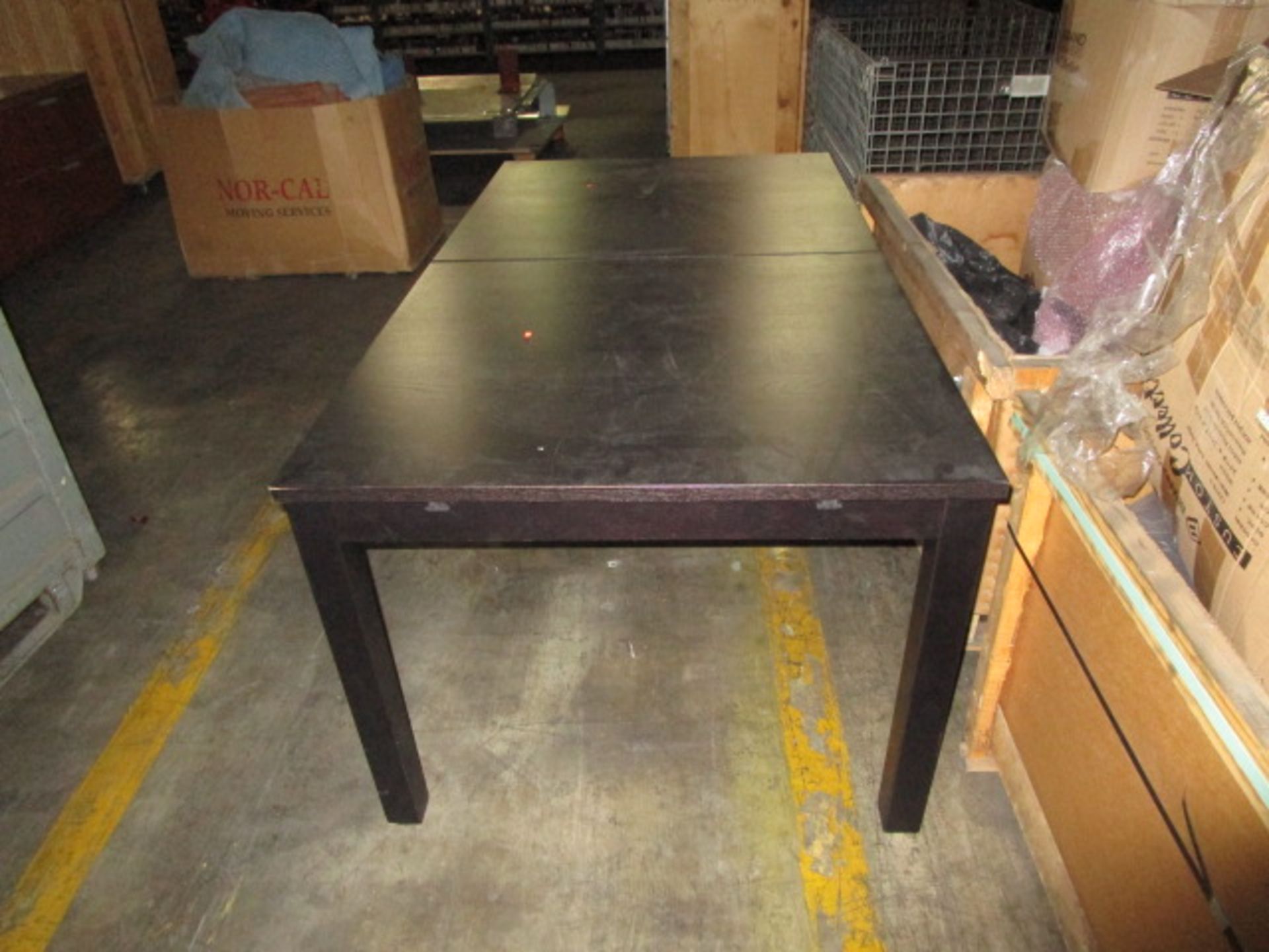 LOT TO INLCUDE BLACK WOOD TABLE - Image 5 of 5