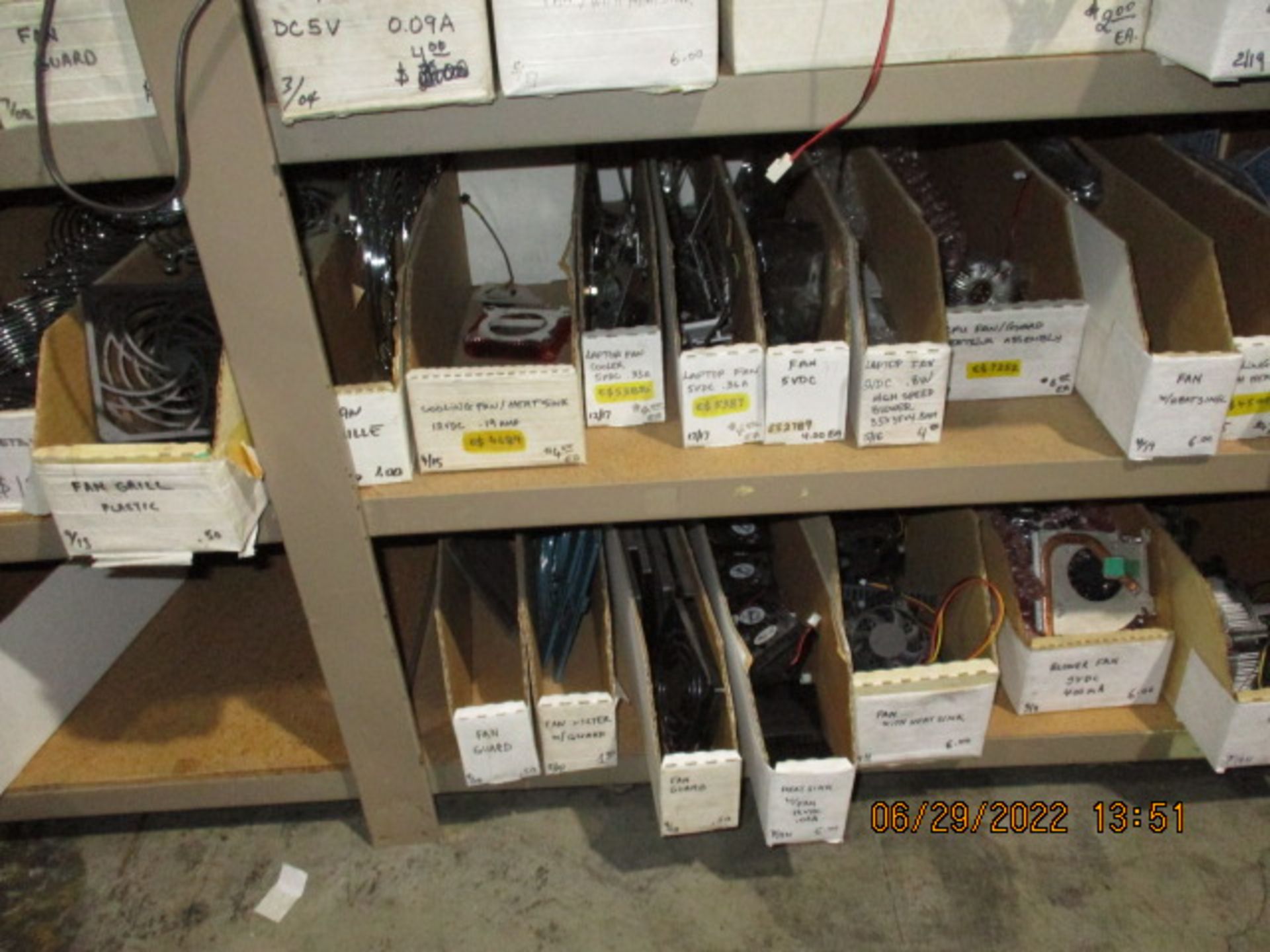 CONTENTS OF SHELVING UNIT CONSISTING OF INTEL CORE 2 DUO DESKTOP AND FANS - Image 10 of 13