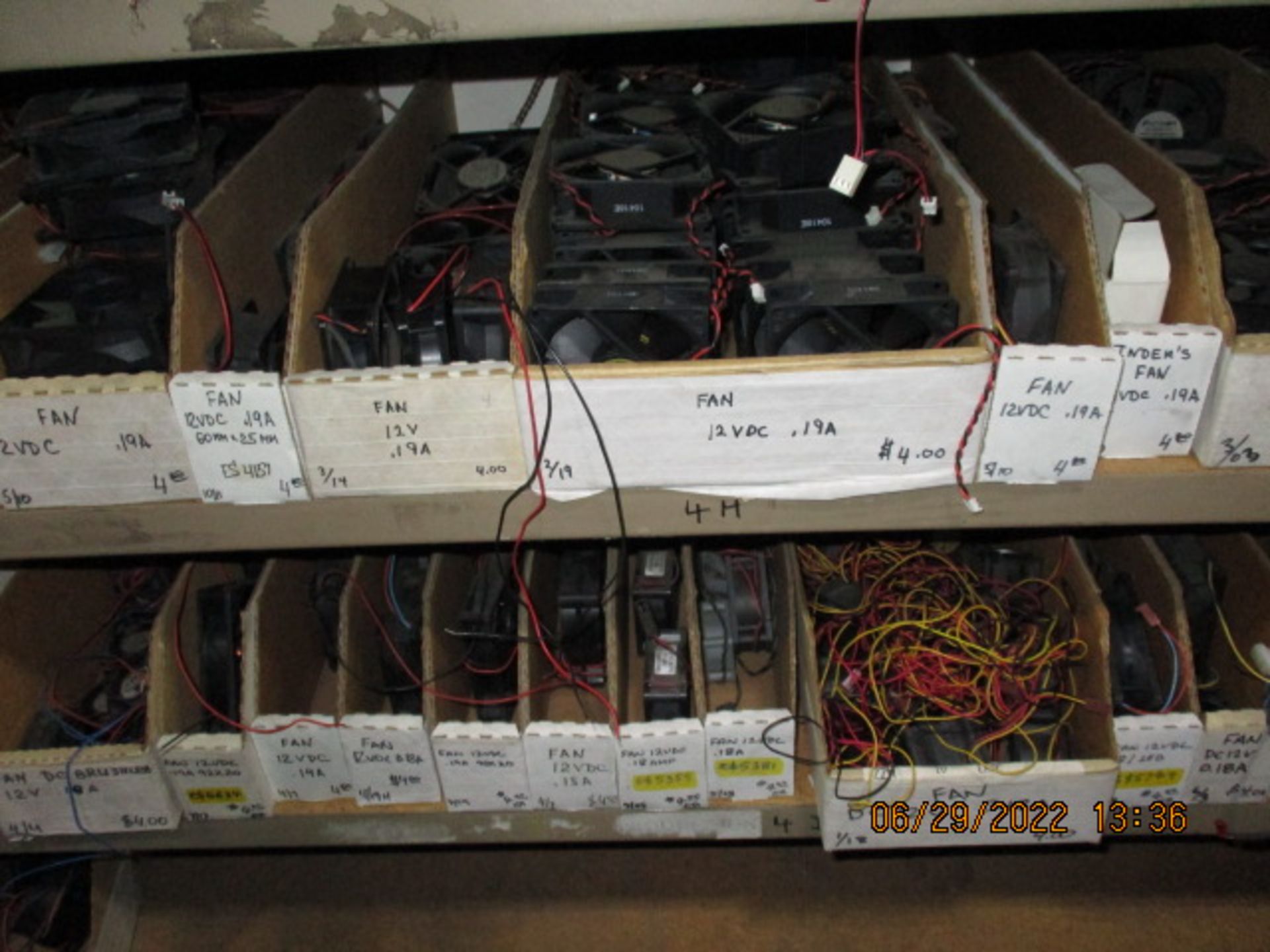 CONTENTS OF SHELVING UNIT CONSISTING OF ASSORTMENT OF FANS - Image 13 of 14