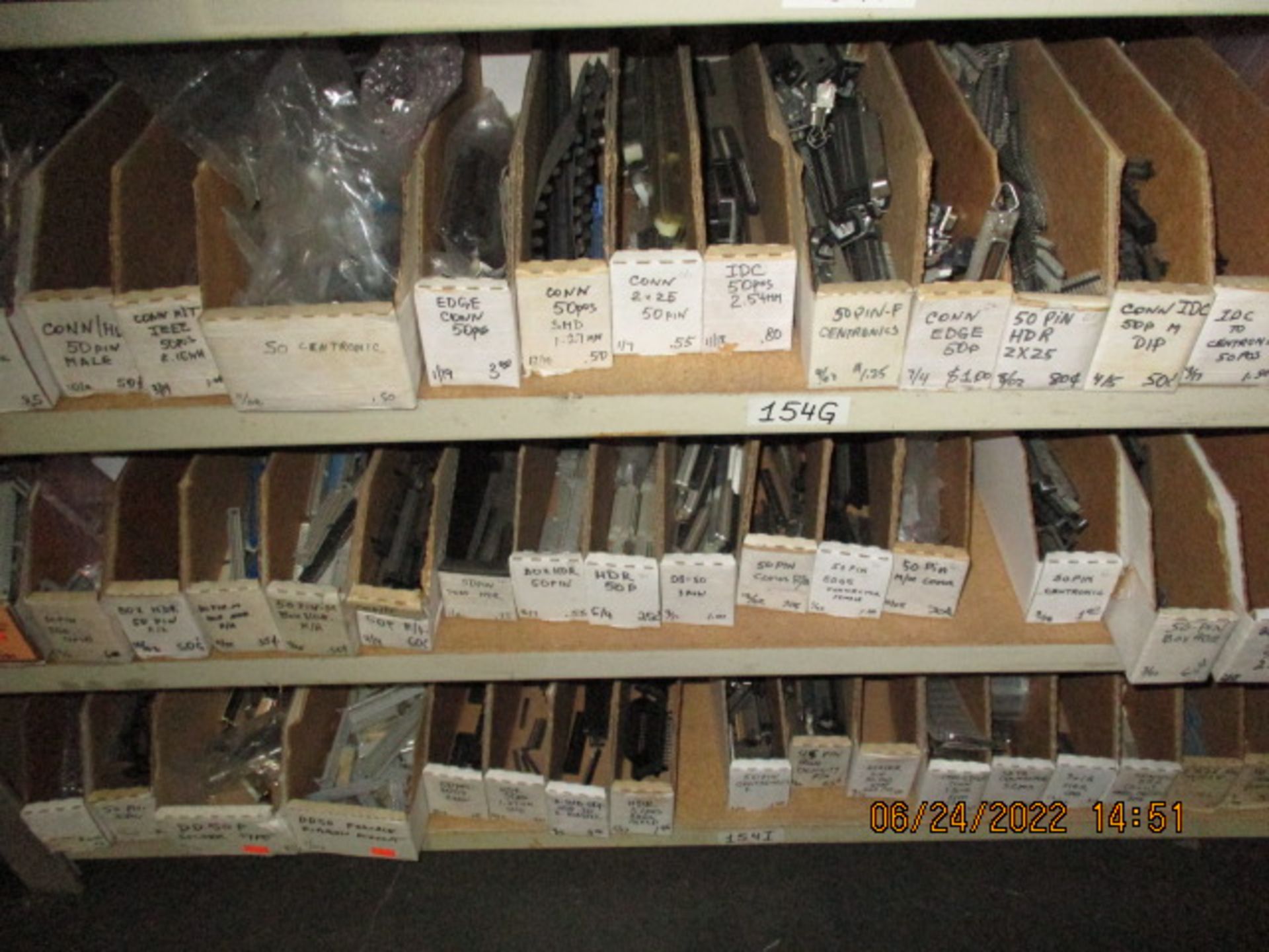CONTENTS OF SHELVING UNIT CONSISTING OF 44, 45, 46, 48, 50, 52, 55, & 56 PIN CONNECTORS - Image 6 of 6