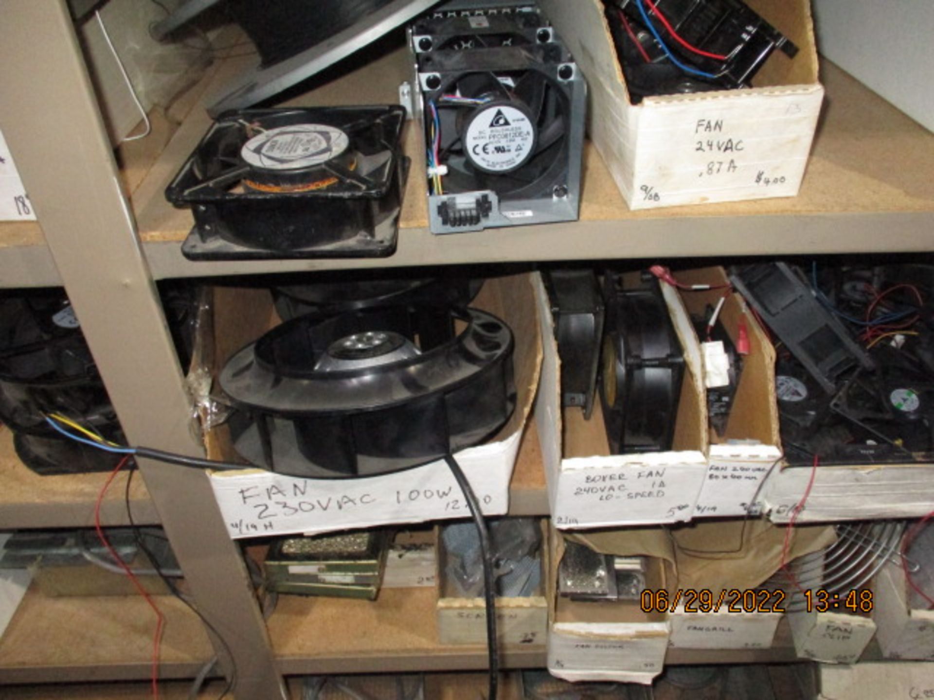CONTENTS OF SHELVING UNIT CONSISTING OF ASSORTMENT OF FANS - Image 8 of 16