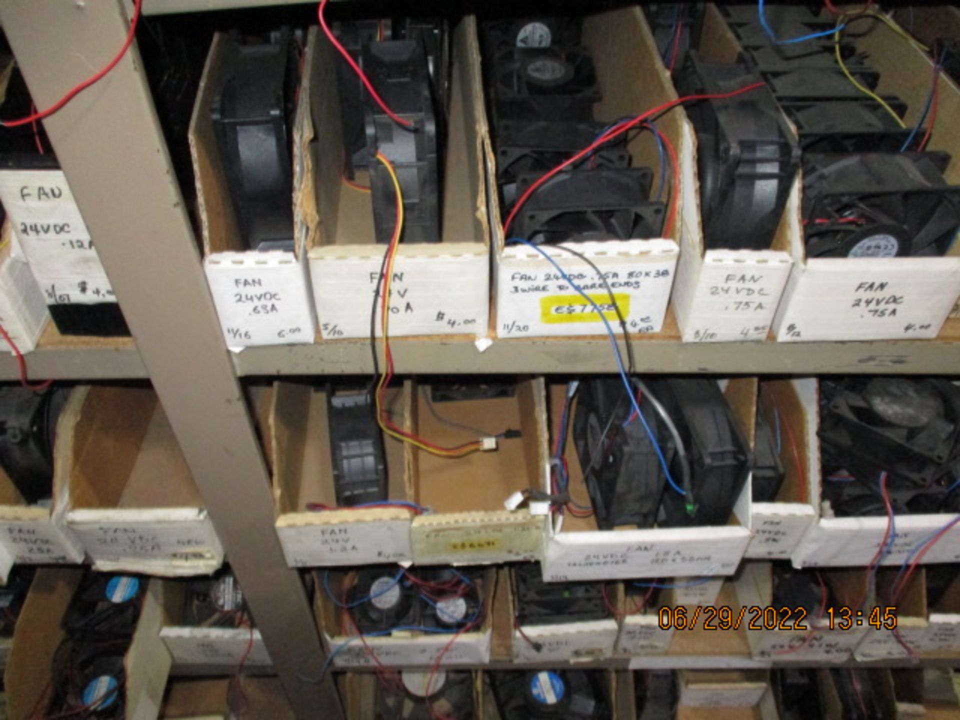 CONTENTS OF SHELVING UNIT CONSISTING OF ASSORTMENT OF FANS - Image 8 of 13