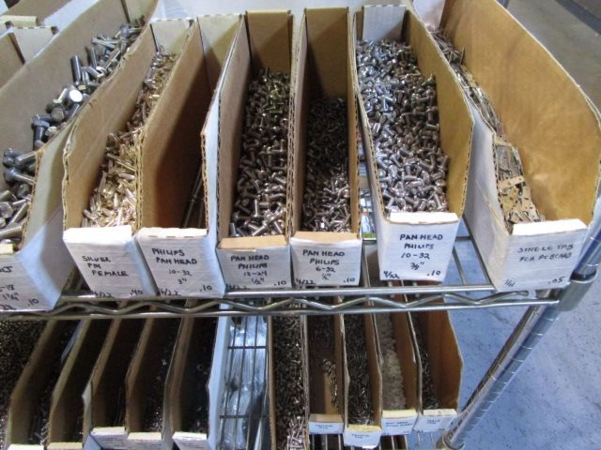 SHELVING UNIT OF ASSORTMENT WASHERS, NUTS, BOLTS, SCREWS - Image 8 of 16