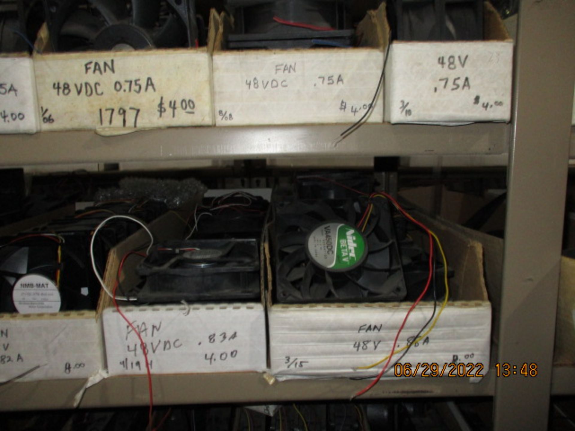 CONTENTS OF SHELVING UNIT CONSISTING OF ASSORTMENT OF FANS - Image 4 of 16