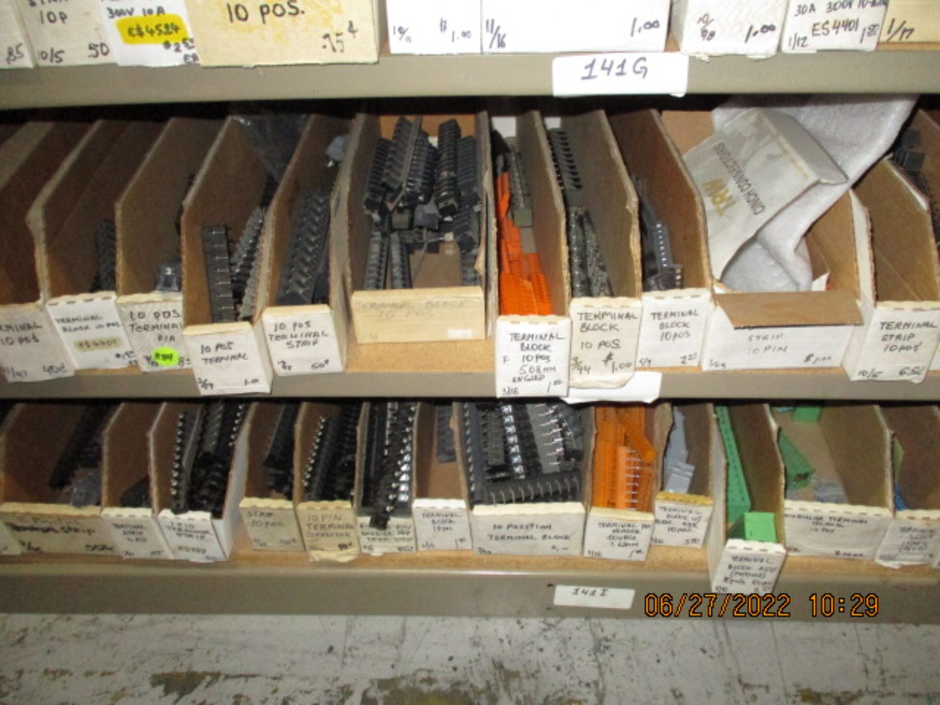 CONTENTS OF SHELVING UNIT CONSISTING OF INSULATORS, COVERS, 2-10 PIN CONNECTORS - Image 5 of 5