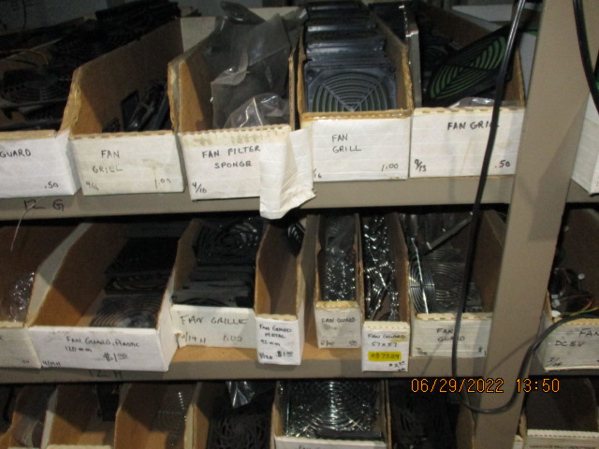 CONTENTS OF SHELVING UNIT CONSISTING OF ASSORTMENT OF FANS AND FAN ACCESSORIES - Image 10 of 13
