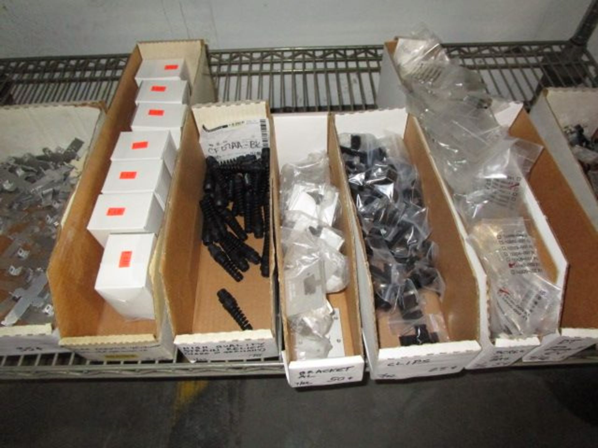 SHELVING UNIT OF ASSORTMENT OF EYELETS, CONNECTORS, ACID BRUSHES, BRACKETS - Image 11 of 12