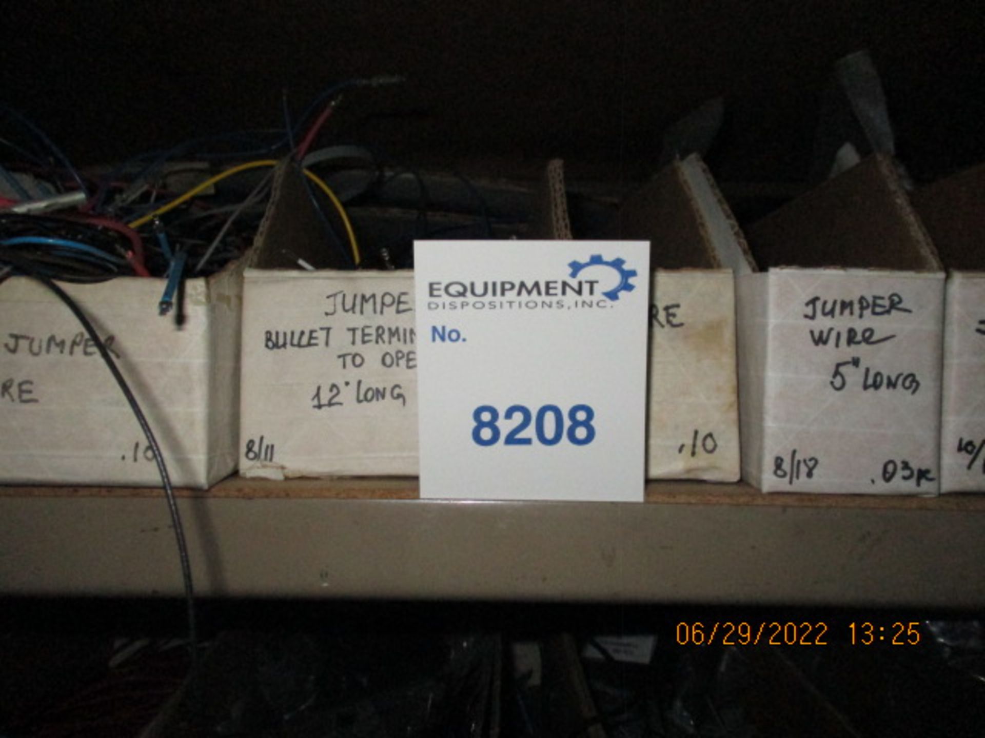 CONTENTS OF SHELVING UNIT CONSISTING OF ASSORTMENT OF JUMPER WIRES