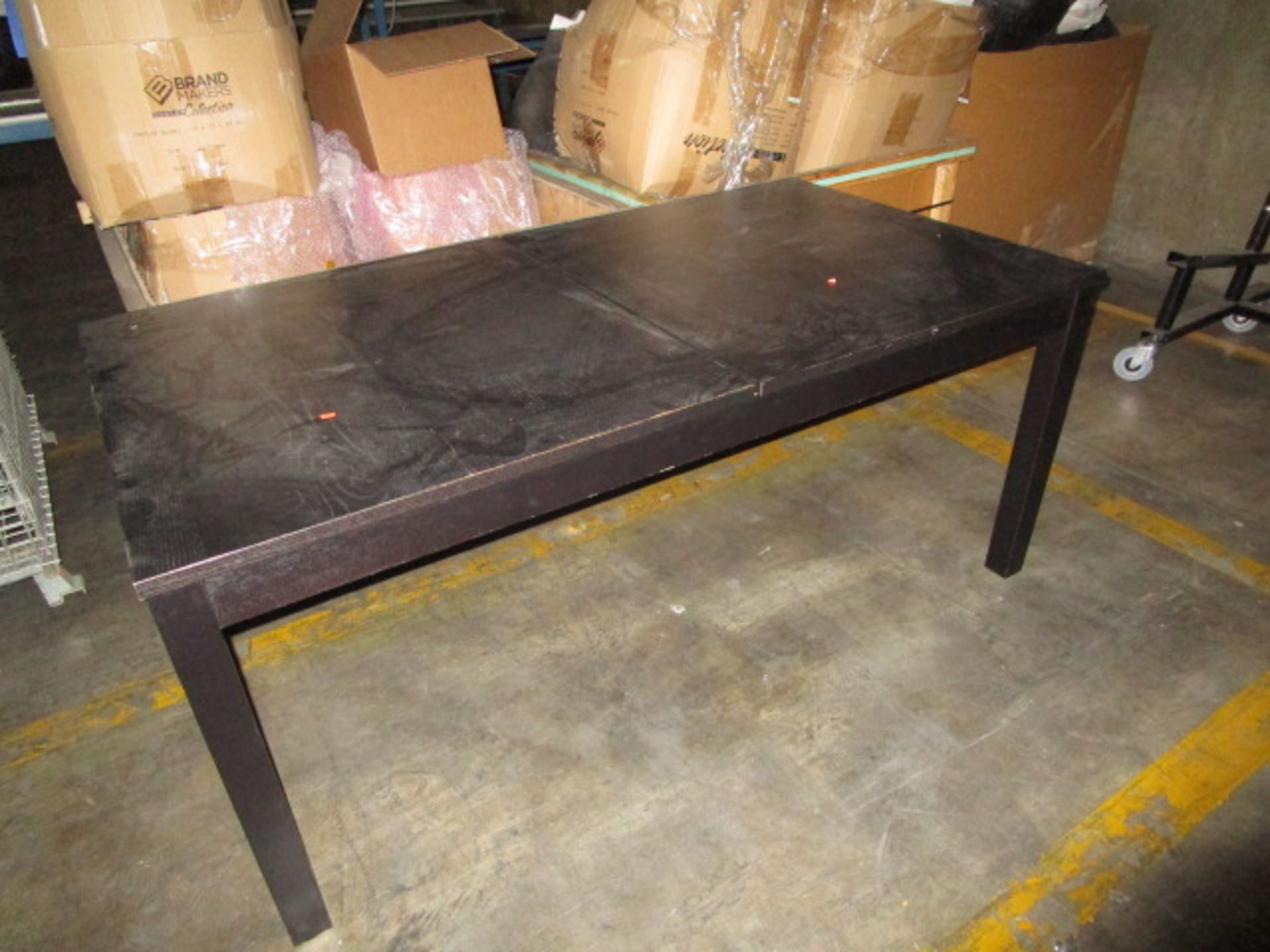 LOT TO INLCUDE BLACK WOOD TABLE - Image 2 of 5