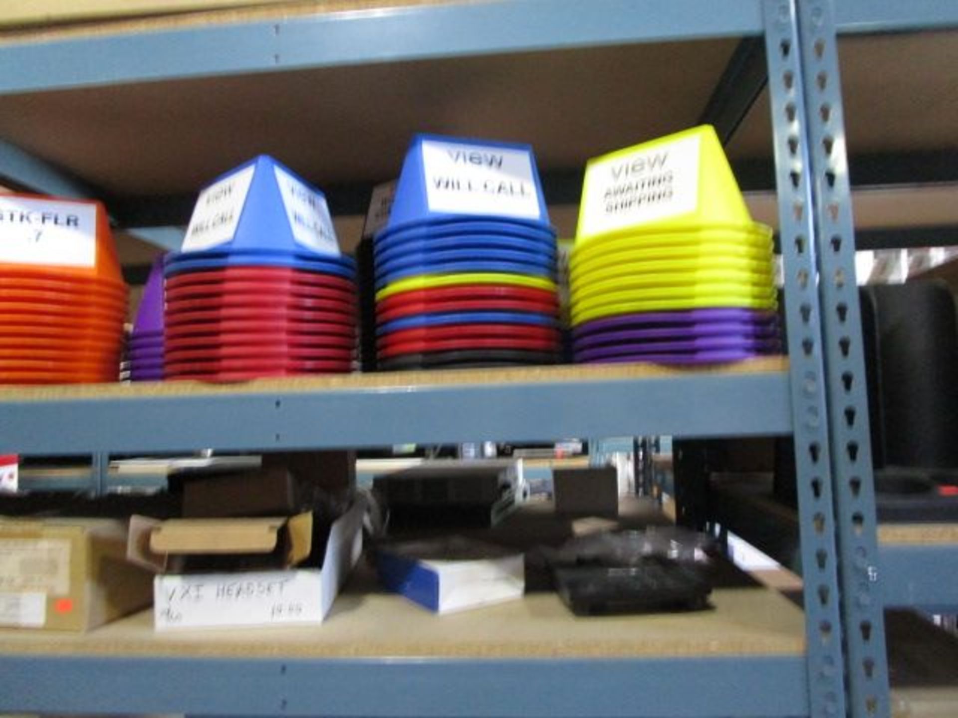 SHELVING UNIT OF ASSORTMENT OF ATTENTION CONES, MARKERS, BINDERS - Image 5 of 14