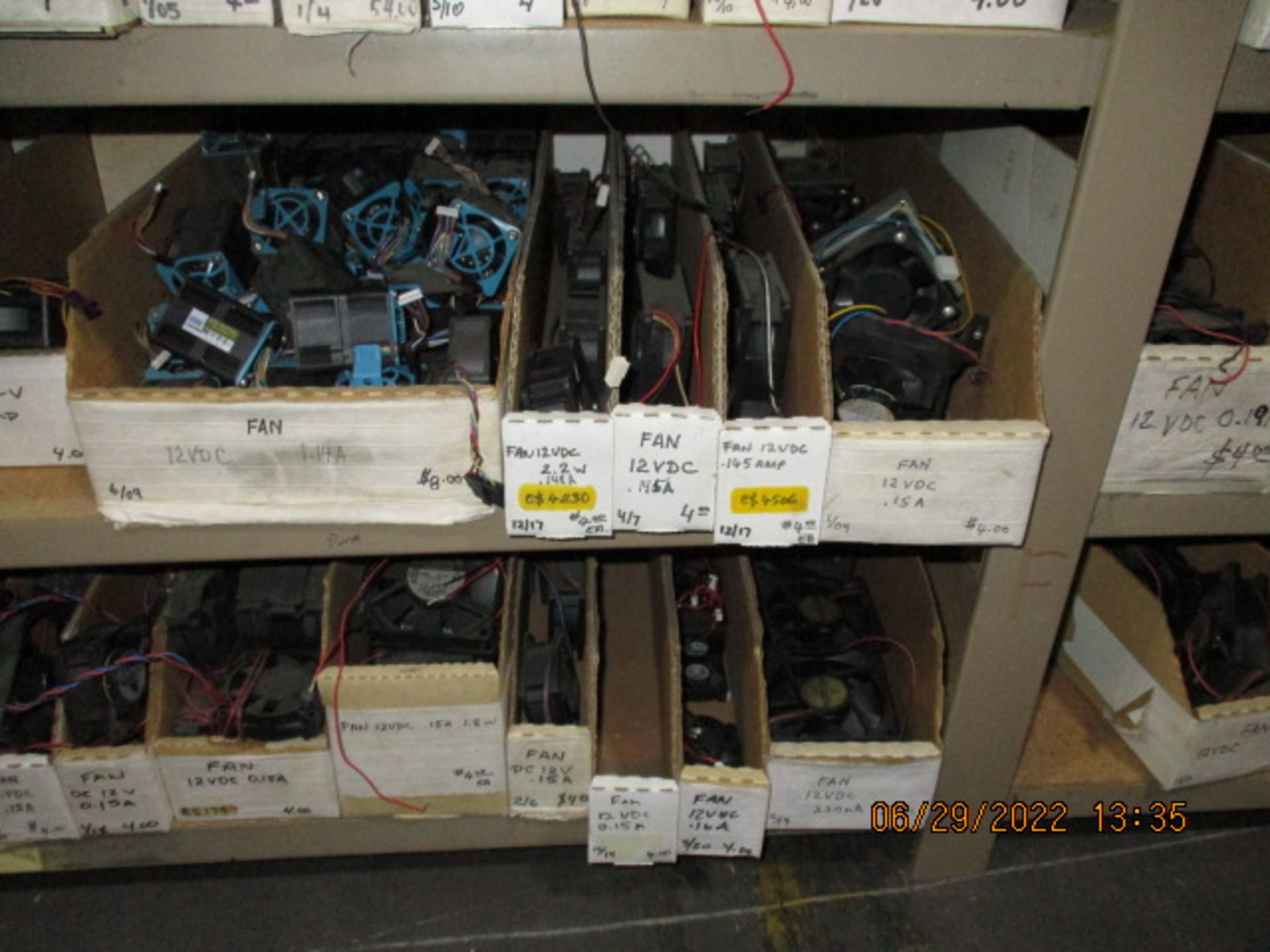 CONTENTS OF SHELVING UNIT CONSISTING OF ASSORTMENT OF FANS - Image 13 of 13