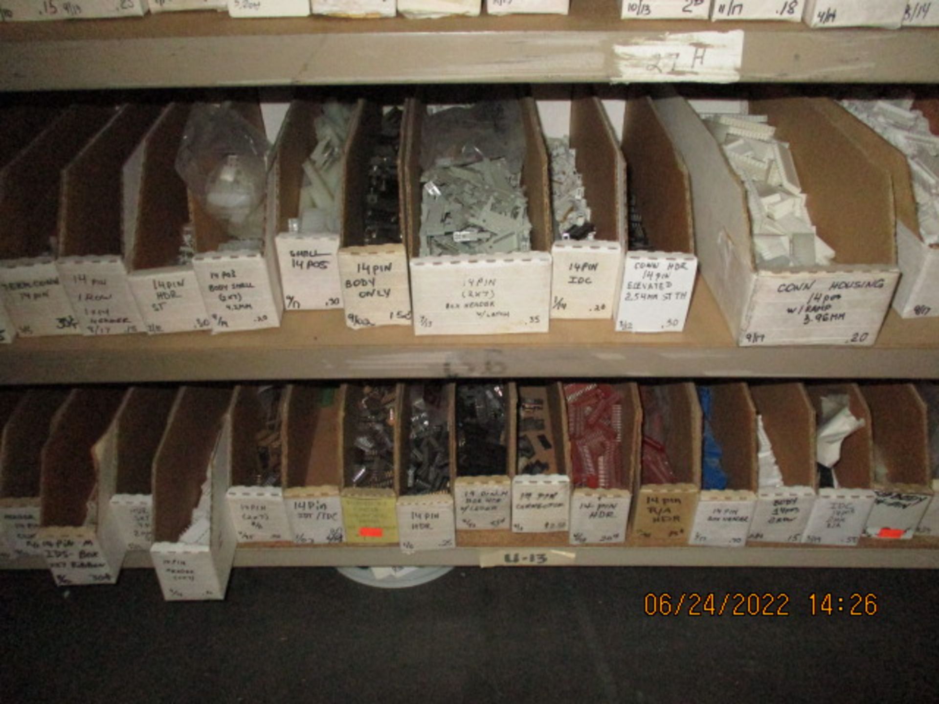 CONTENTS OF SHELVING UNIT CONSISTING OF 12, 13, & 14 PIN CONNECTORS - Image 7 of 7