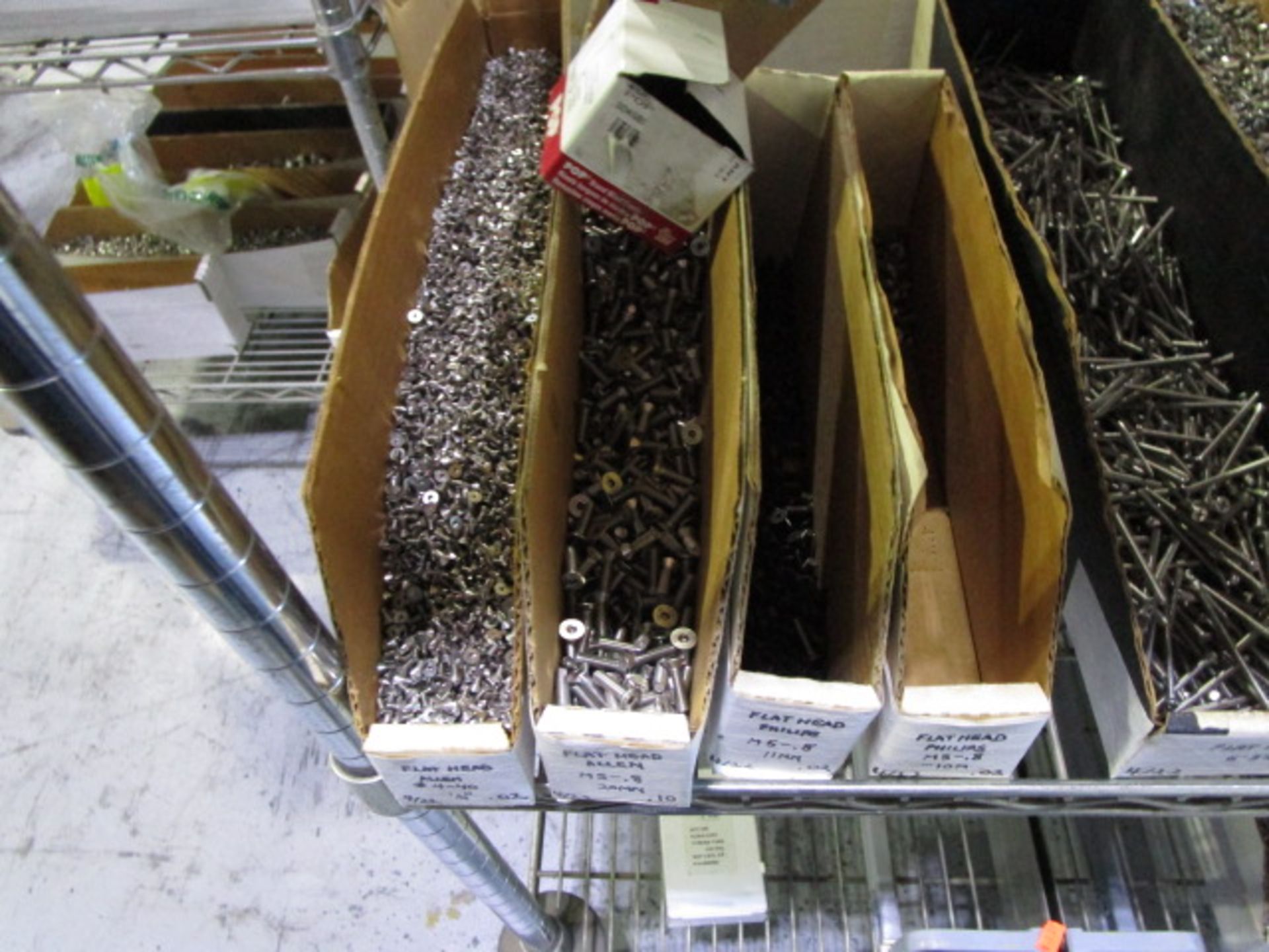 SHELVING UNIT OF ASSORTMENT WASHERS, NUTS, BOLTS, SCREWS - Image 9 of 16