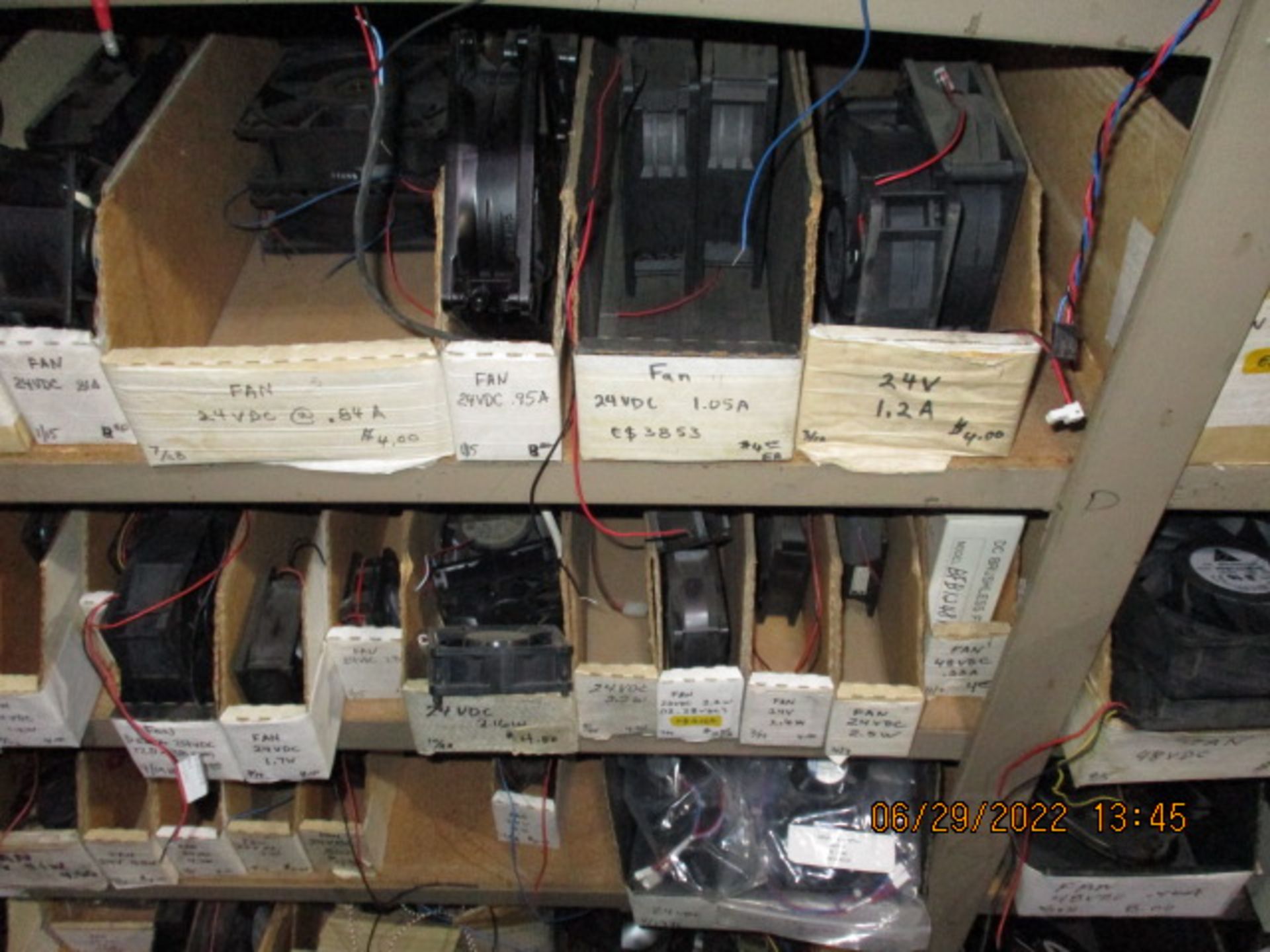 CONTENTS OF SHELVING UNIT CONSISTING OF ASSORTMENT OF FANS - Image 10 of 13