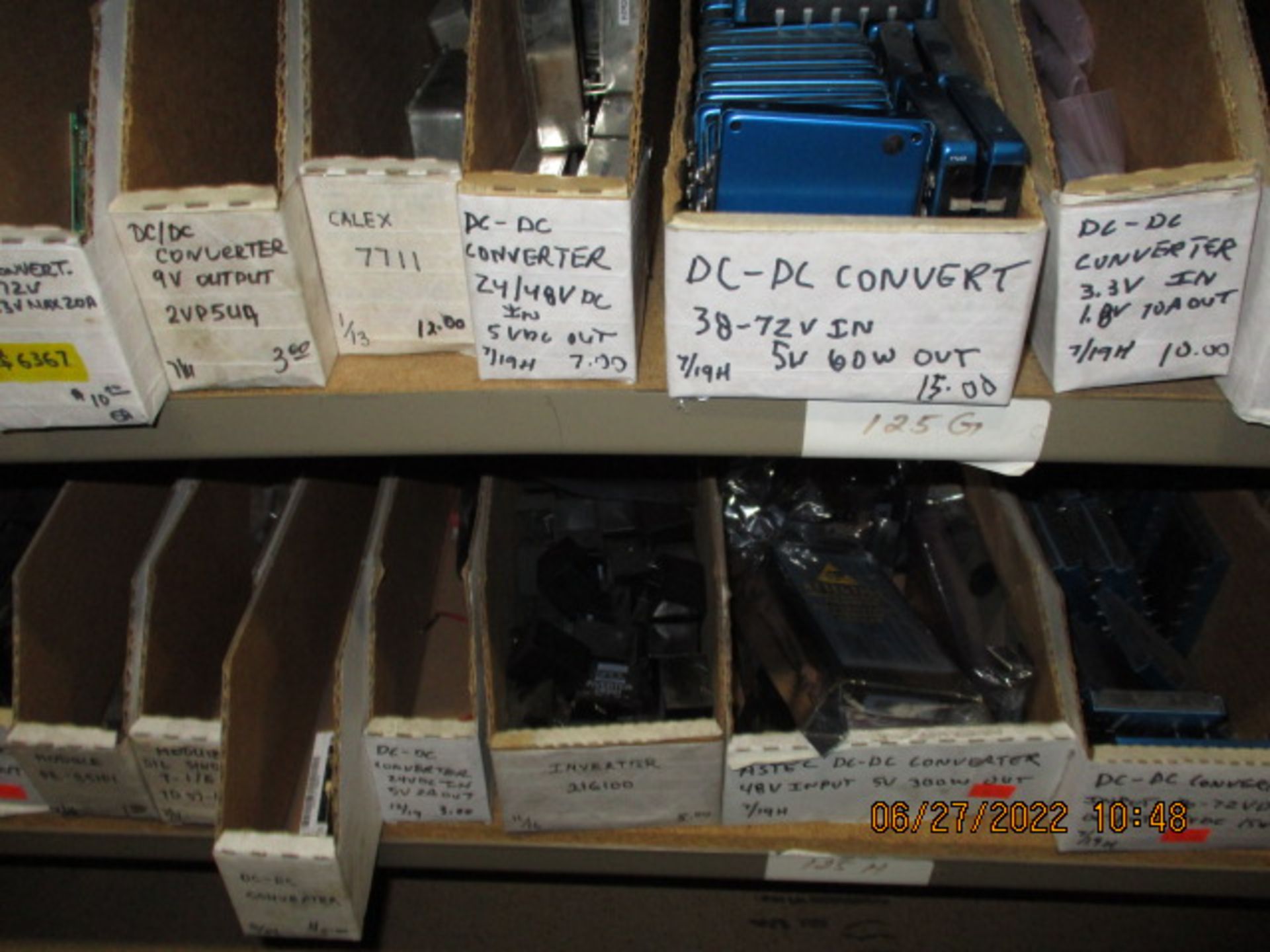 CONTENTS OF SHELVING UNIT CONSISTING OF SMD DIODES, SMD FILTERS, DC/DC CONVERTERS, MODULES, POWER - Image 7 of 7