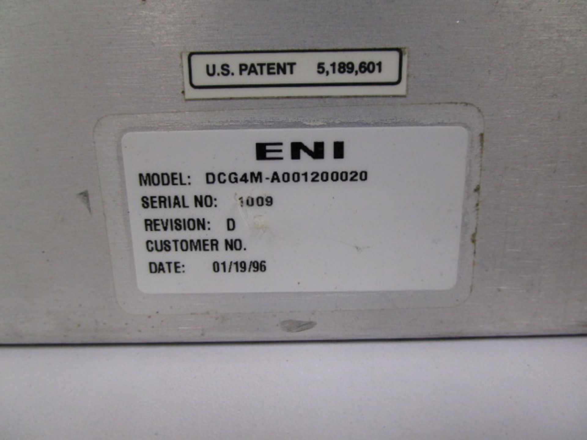 ENI DCG-100 DC PLASMA GENERATOR - Image 7 of 8