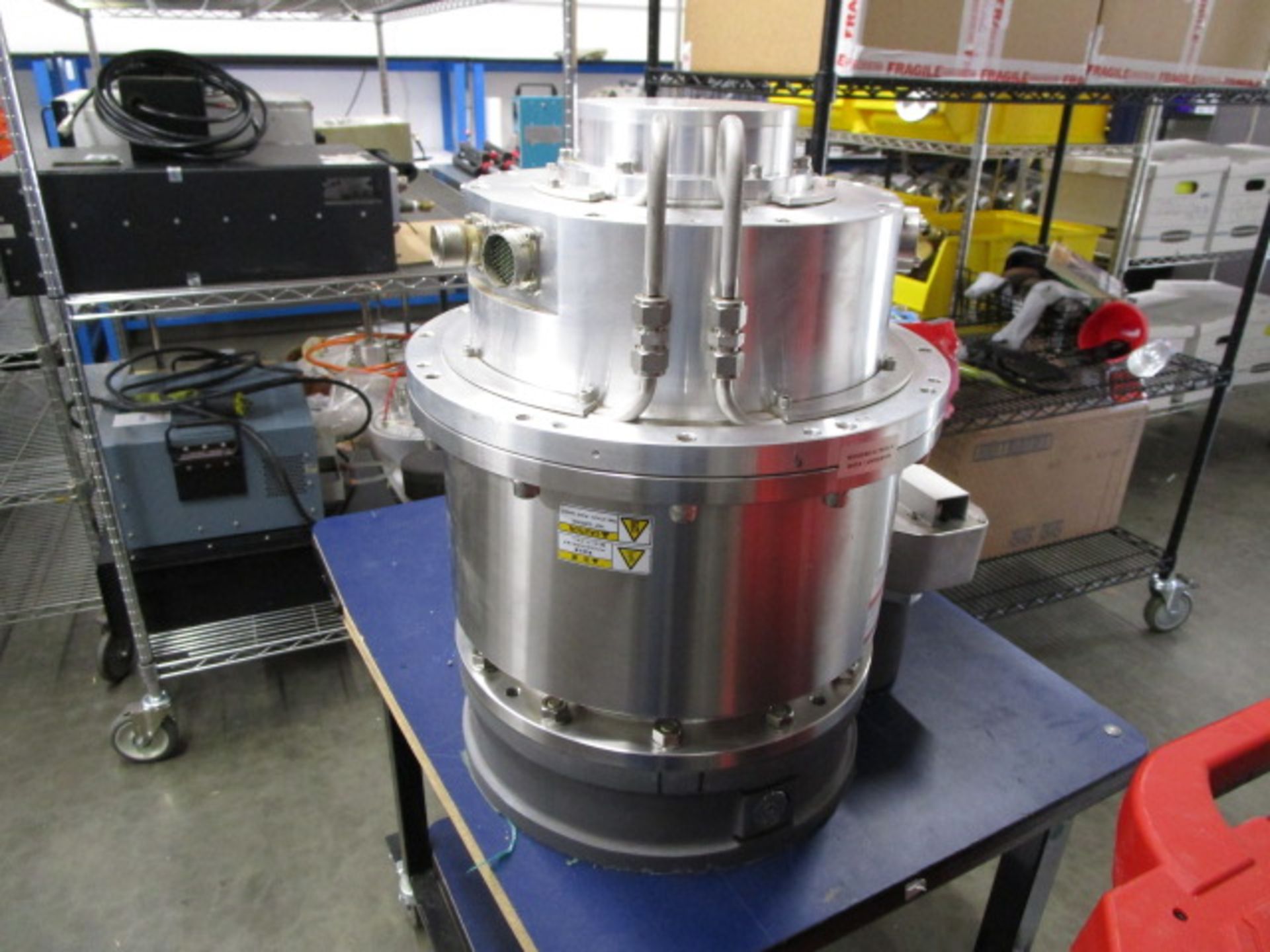 SHIMADZU TMP-3403LMC TURBOMOLECULAR PUMP WITH NORCAL INTELLISYS THROTTLING PENDULUM VALVE - Image 3 of 4