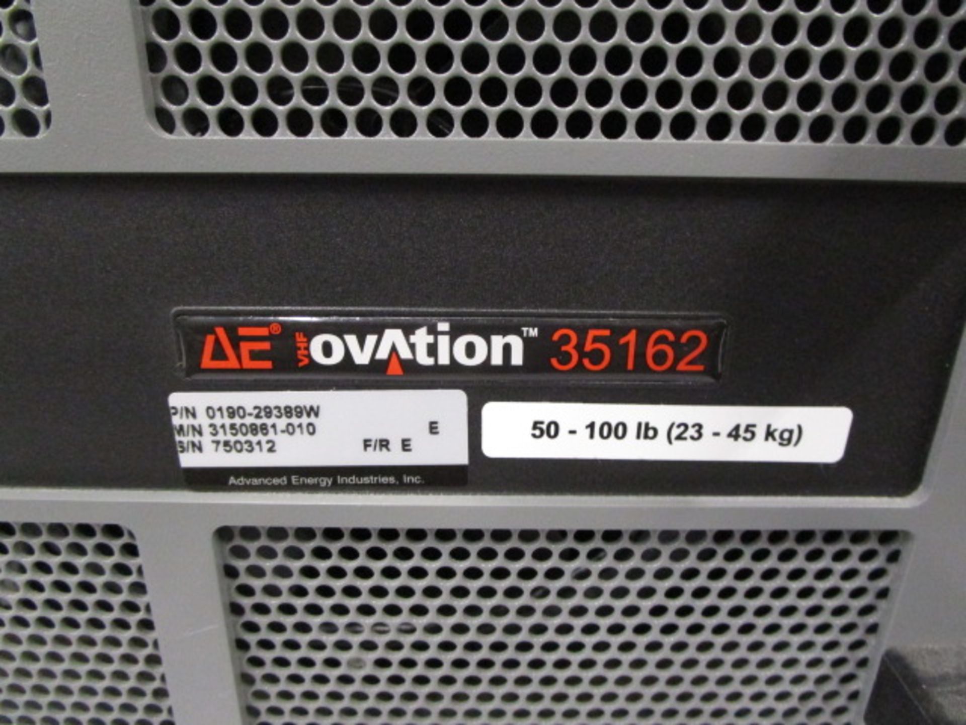 ADVANCED ENERGY AE OVATION 35162 RF GENERATOR - Image 2 of 8