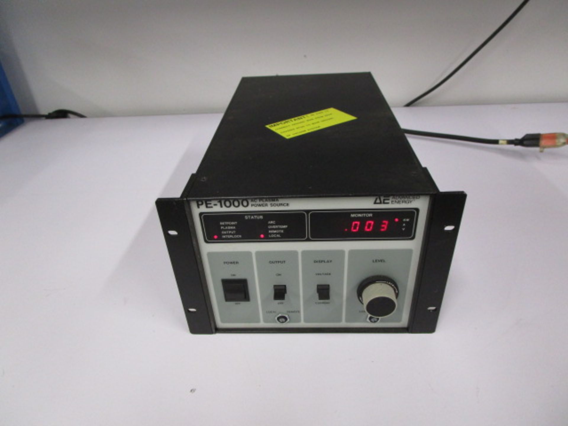 ADVANCED ENERGYÂ  AE PE-1000 AC PLASMA POWER SOURCE - Image 3 of 7