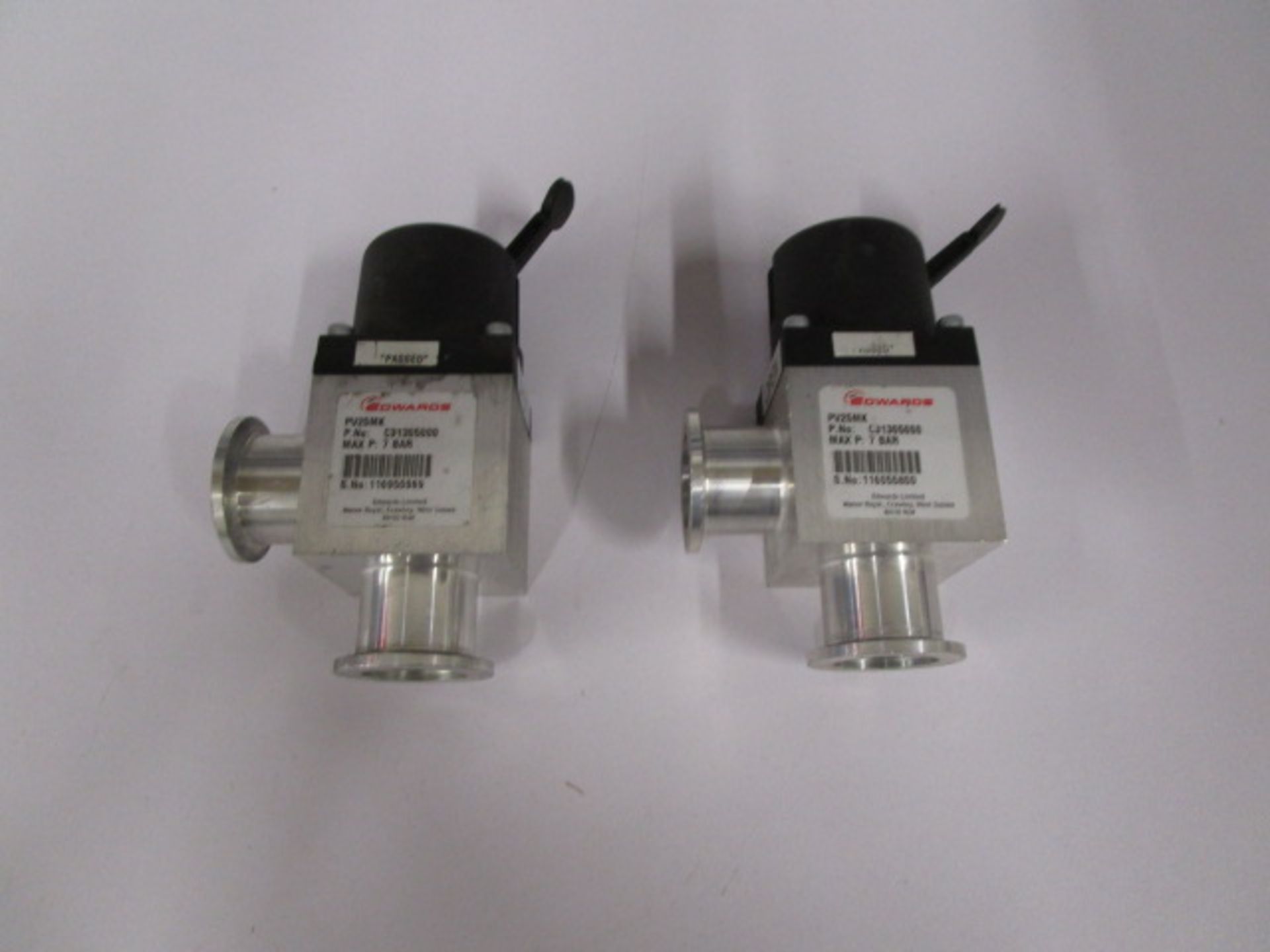 QUANTITY OF 2 EDWARDS PV25MK RIGHT ANGLE PIPELINE ISOLATION VALVE
