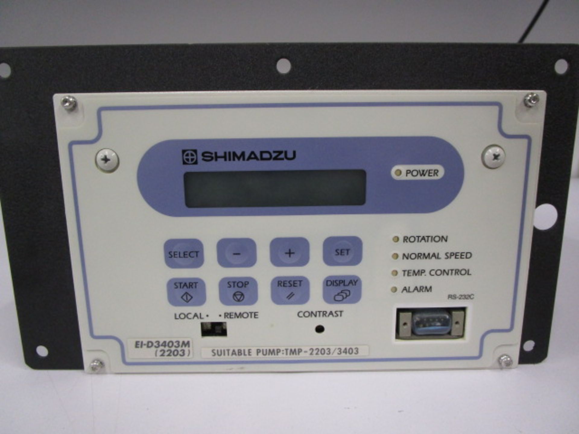 SHIMADZU EI-D3403M (2203) SUITABLE PUMP TMP2203 /3403 CONTROLLER - Image 2 of 7