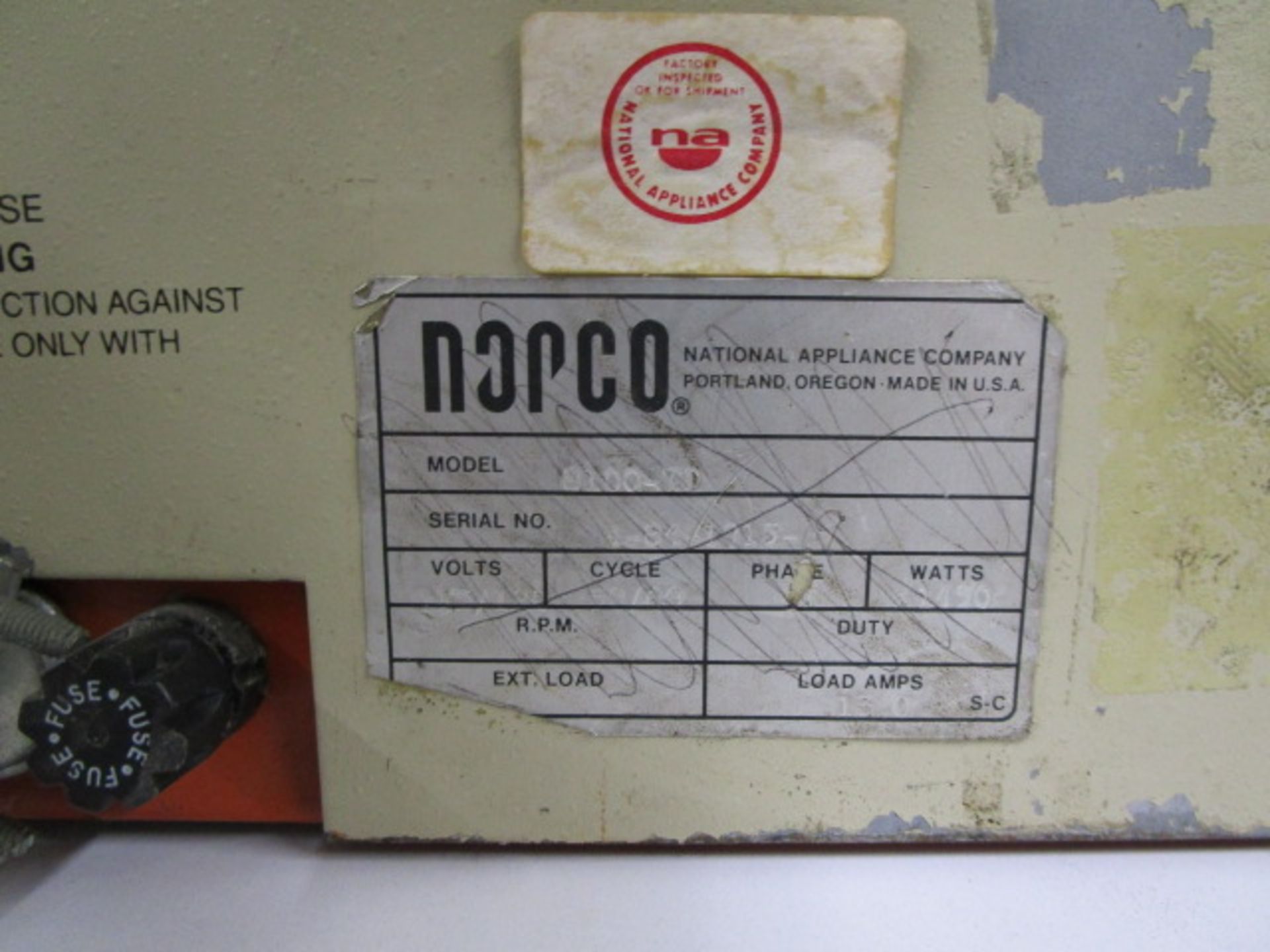 NAPCO MODEL 8100-TD BENCH-TOP AUTOCLAVE / STERILIZER - Image 6 of 6