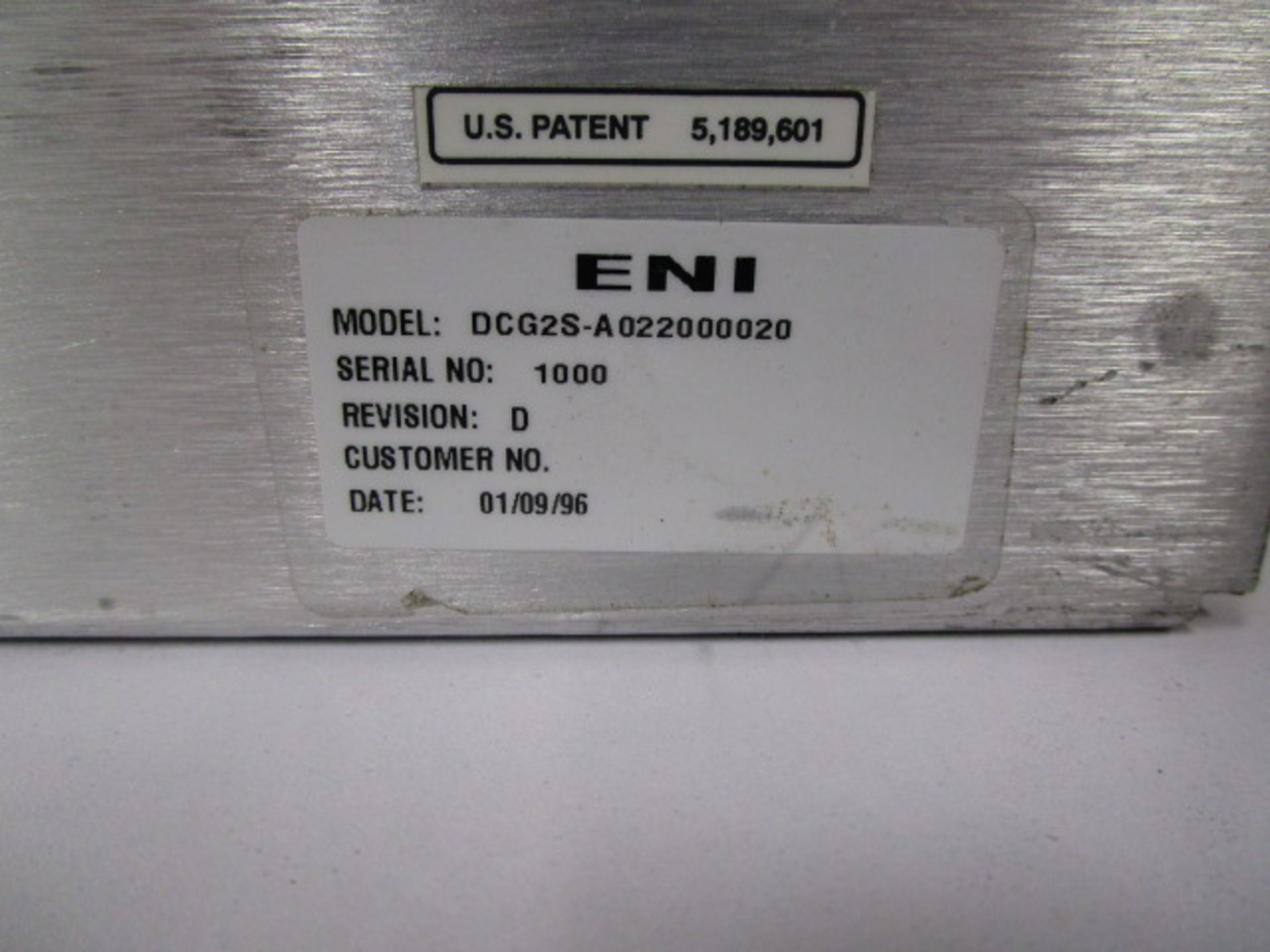 ENI DCG-100 DC PLASMA GENERATOR - Image 6 of 7