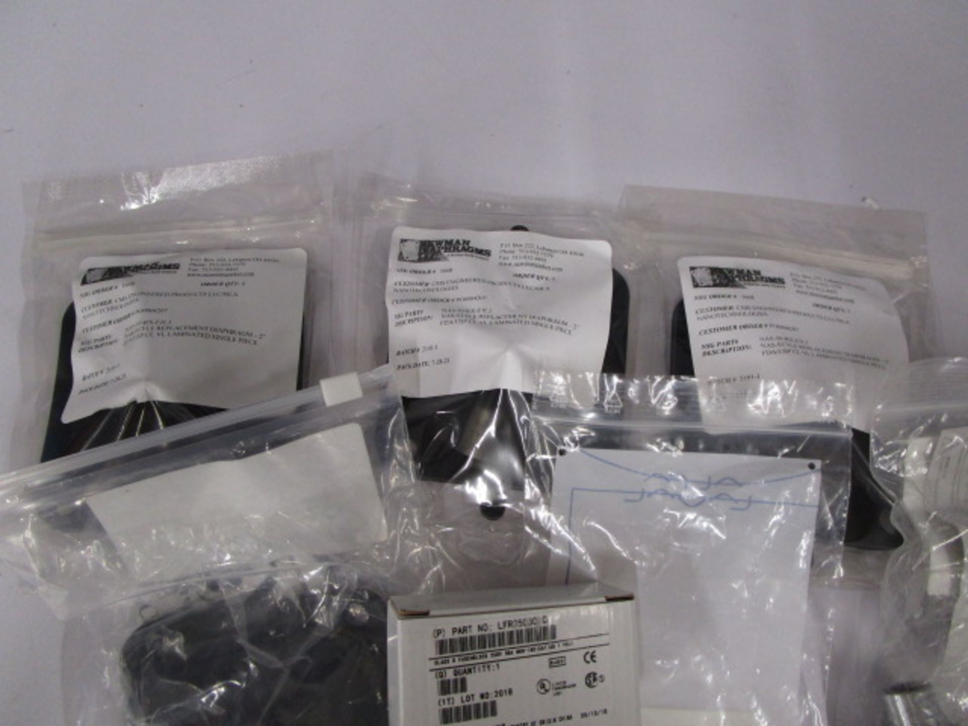 LOT TO INCLUDE: REPLACEMENT RUBBER PADDING FOR DIAPHRAMS AND FUSES - Image 2 of 6