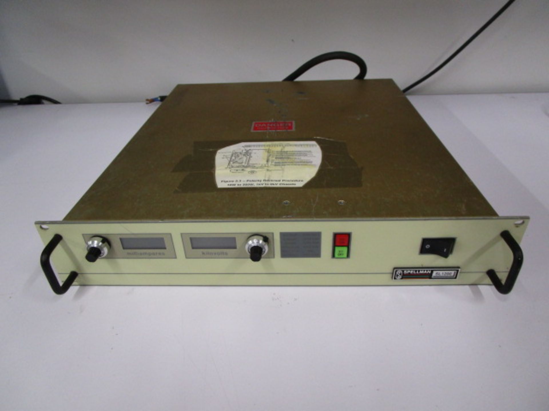 SPELLMAN SL-1200 | SPELLMAN SL1200 POWER SUPPLY 0-1kV/1.2A - Image 3 of 8