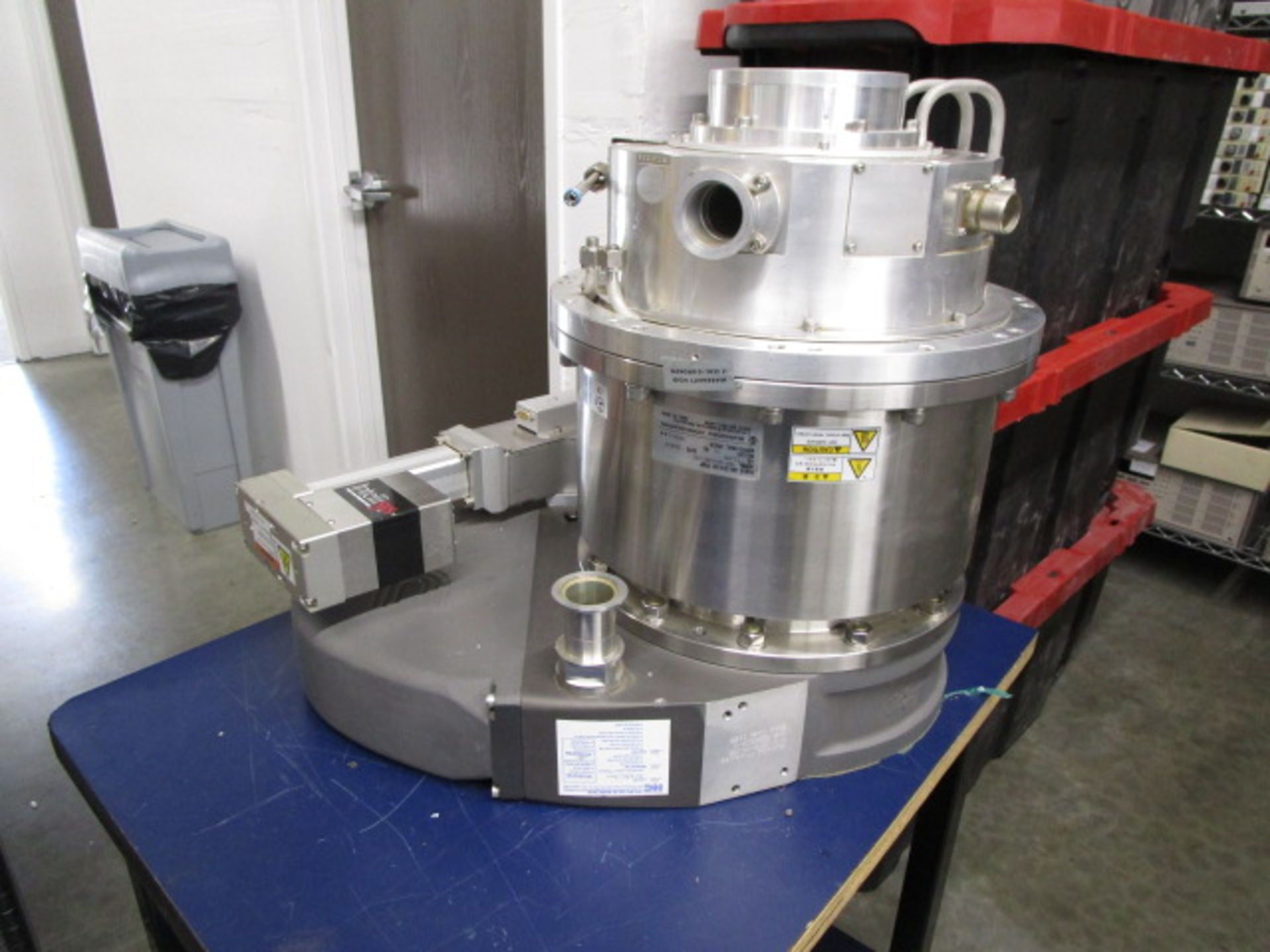 SHIMADZU TMP-3403LMC TURBOMOLECULAR PUMP WITH NORCAL INTELLISYS THROTTLING PENDULUM VALVE - Image 2 of 4