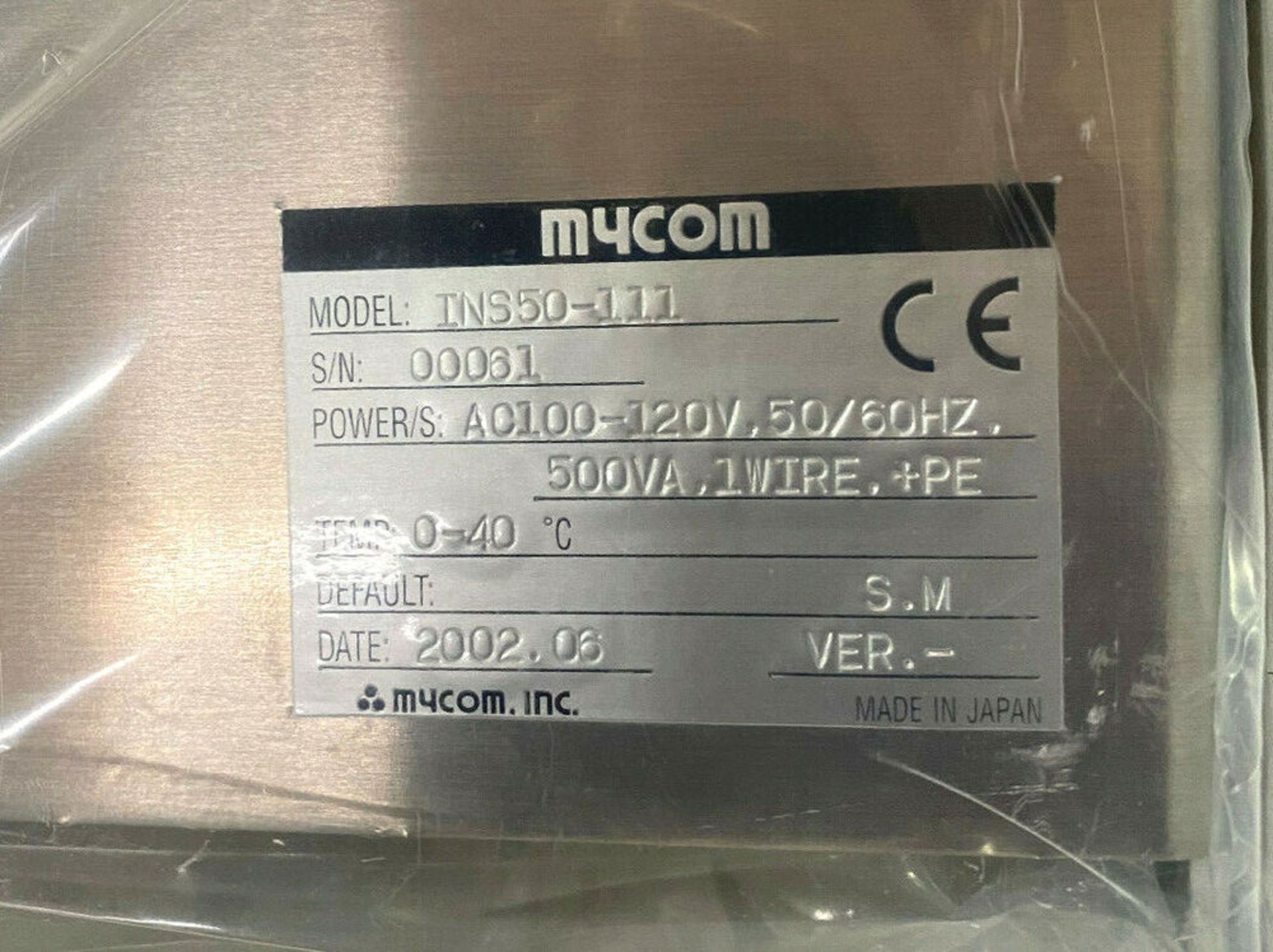 Mycom INS50-111CE Stepping Motor Driver - Stepper Motor - Image 2 of 3