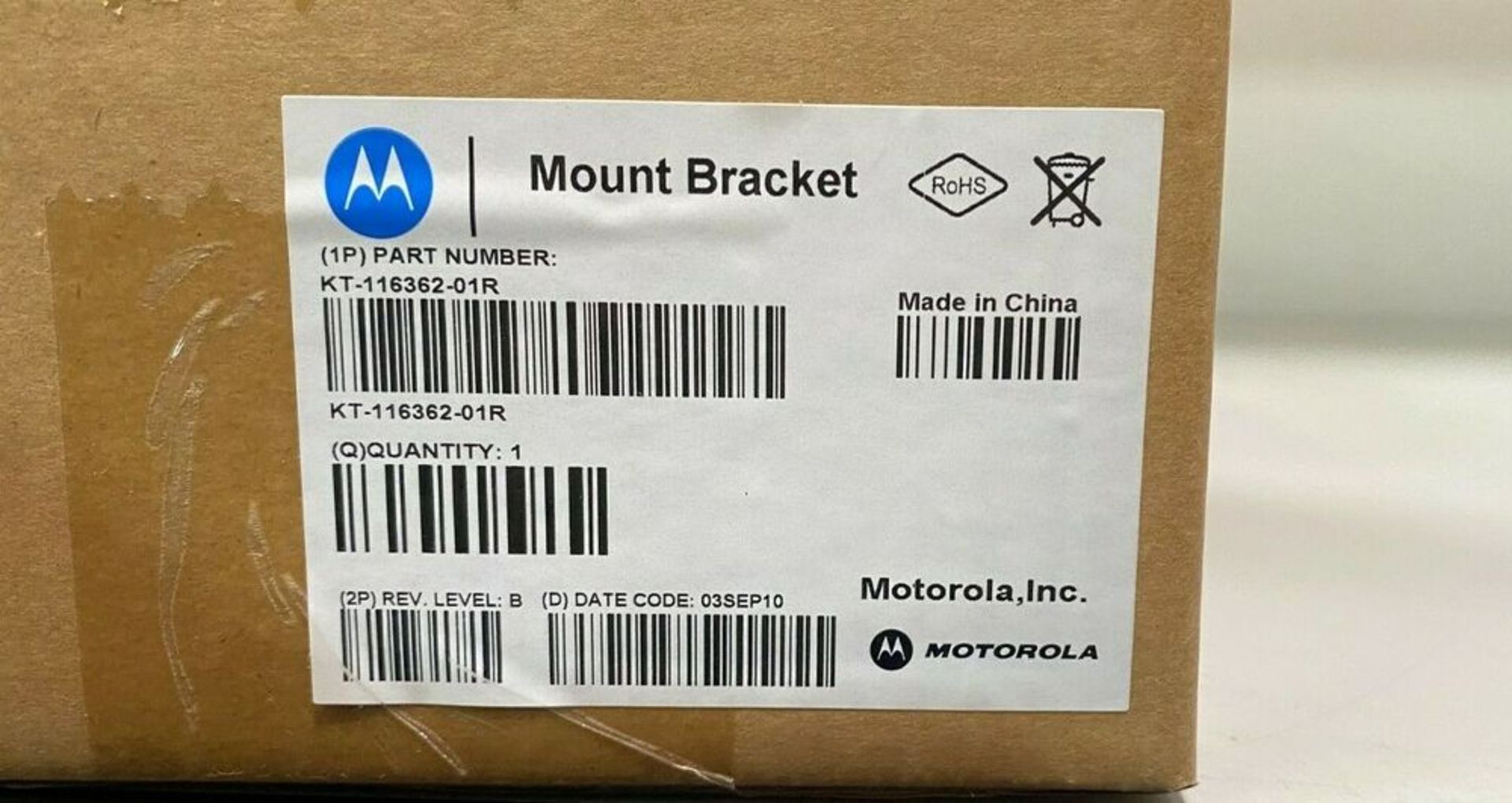 Motorola KT-116362-01R Mount Bracket - Wall Mount Kit for Battery Charger Cradle - Image 8 of 8