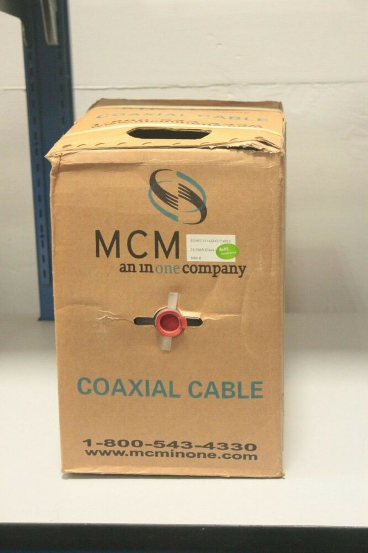 1000' Box of RG59/U Black Coax Cable MCM 24-5445 - CCTV CATV Coaxial