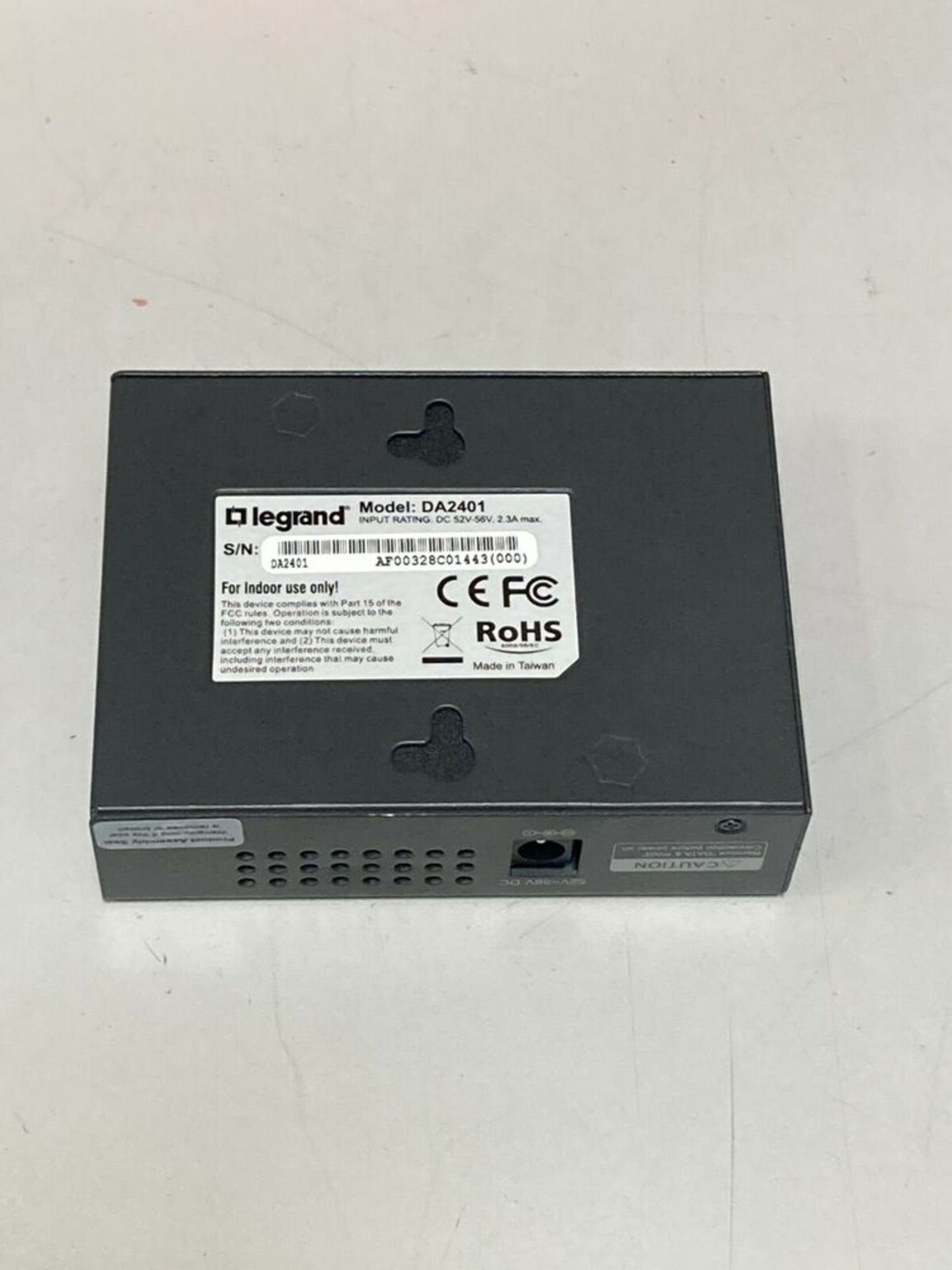 Legrand DA2401 On-Q High Power 4-Port Power over Ethernet Injector - PoE Supply - Image 5 of 5