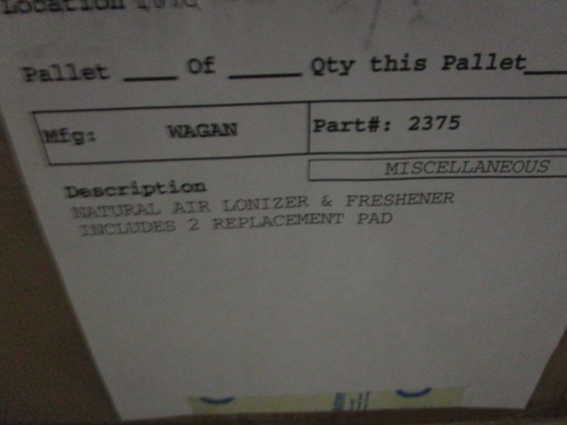 PALLET CONTAINING CONTENTS OF WAGAN AIR IONIZER & FRESHNER - Image 4 of 4