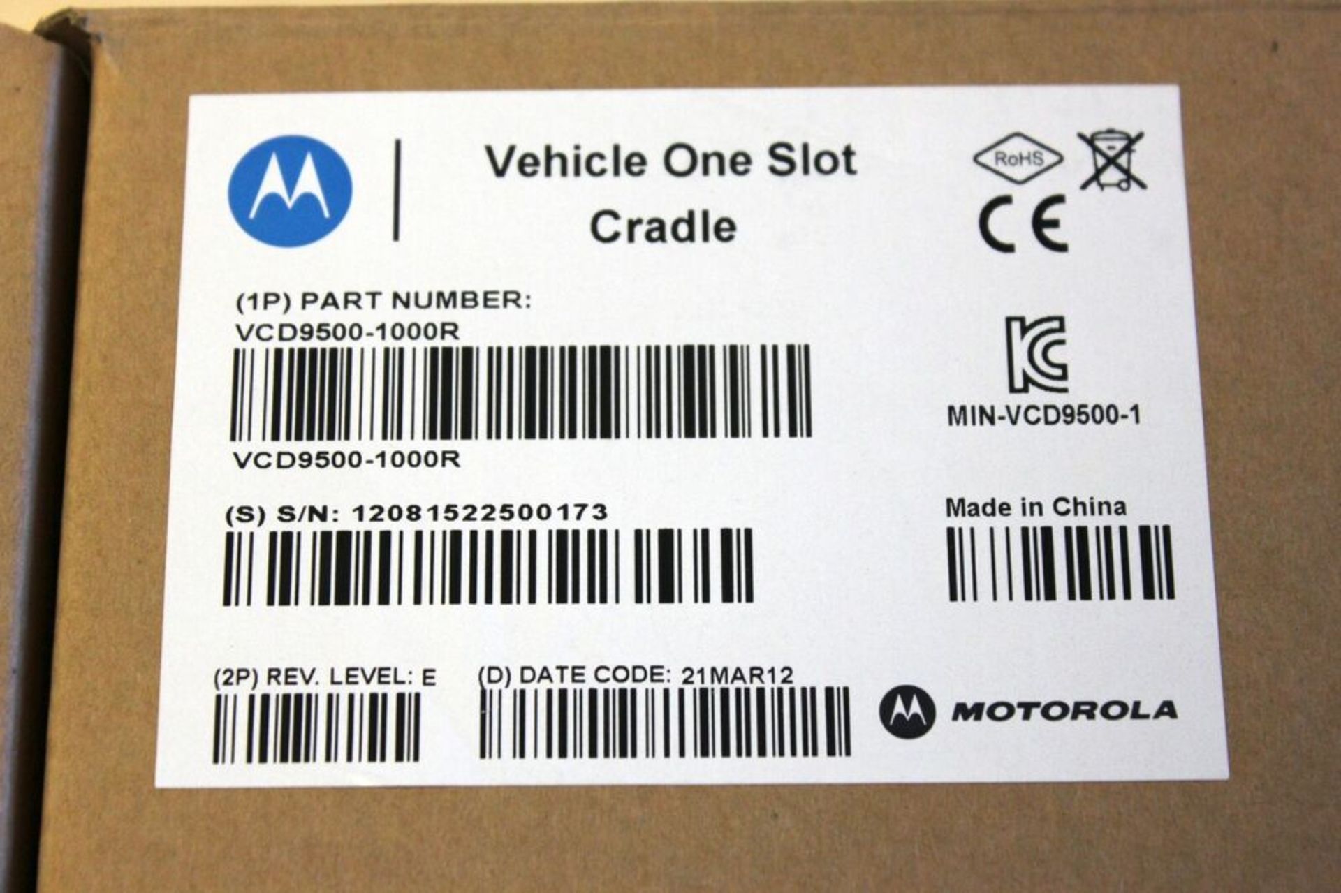 New Motorola VCD9500-1000R Vehicle One Slot Cradle for MC9500 with Accessories - Image 3 of 4